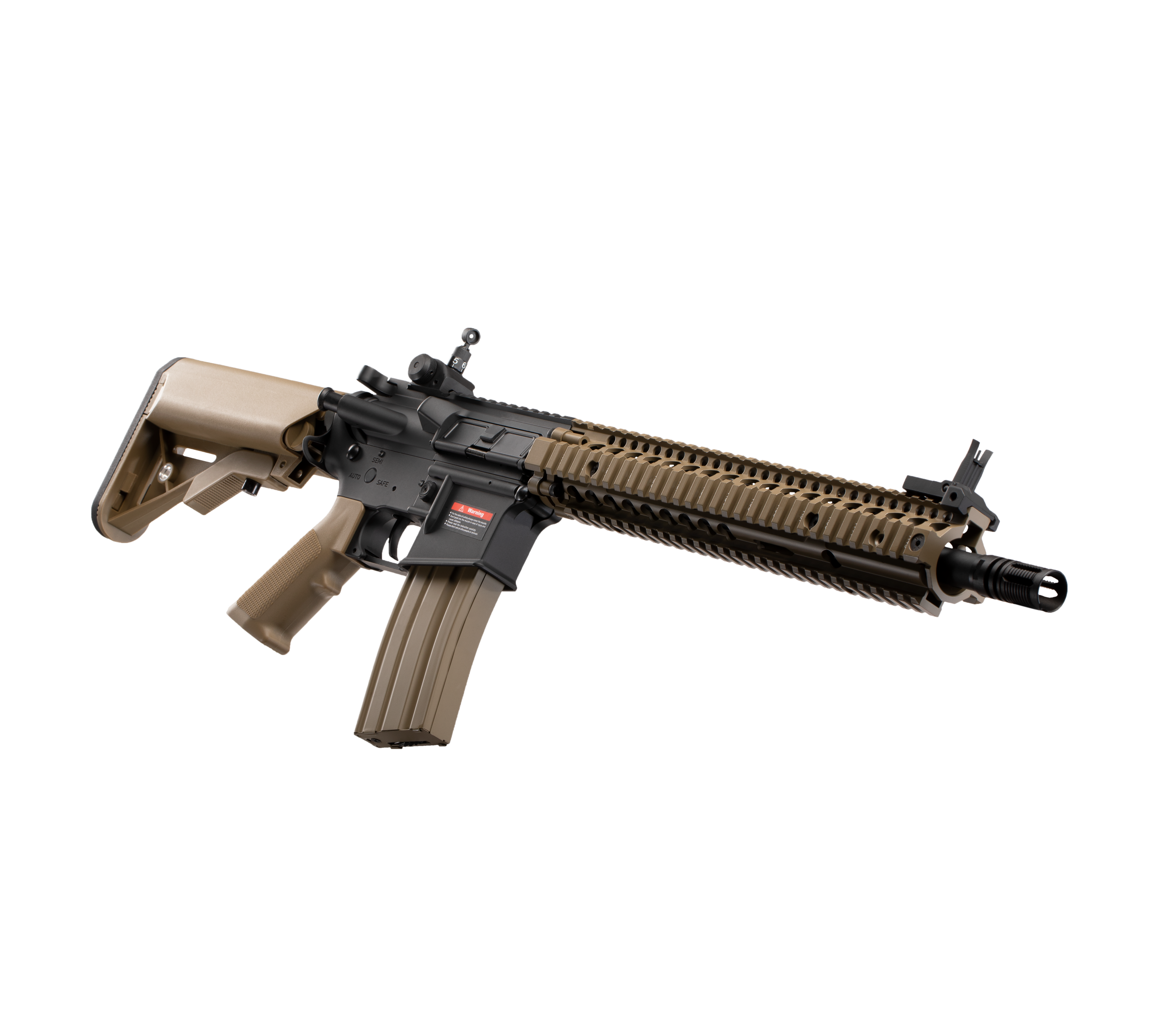 E&C M4A1 SOPMOD BLOCK2 12 Inch AEG Airsoft Rifle EC-620 (8306728763693)