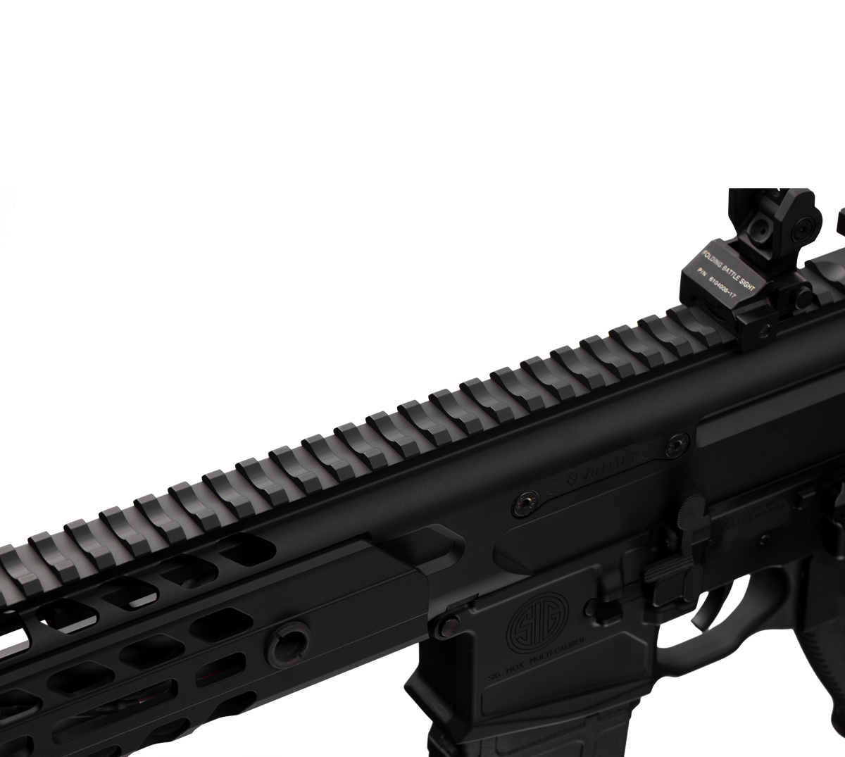 Apex Force SIG MCX Virtus 10.5 Inch AEG Airsoft Rifle AF-S001 — receiver detail