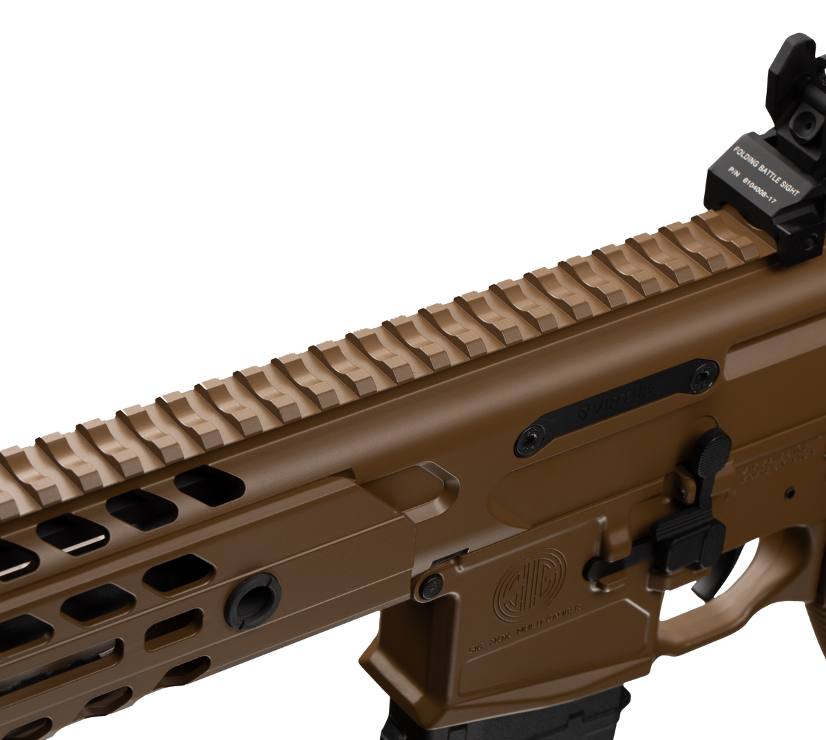 Apex Force SIG MCX Virtus 10.5 Inch AEG Airsoft Rifle AF-S001 — receiver detail