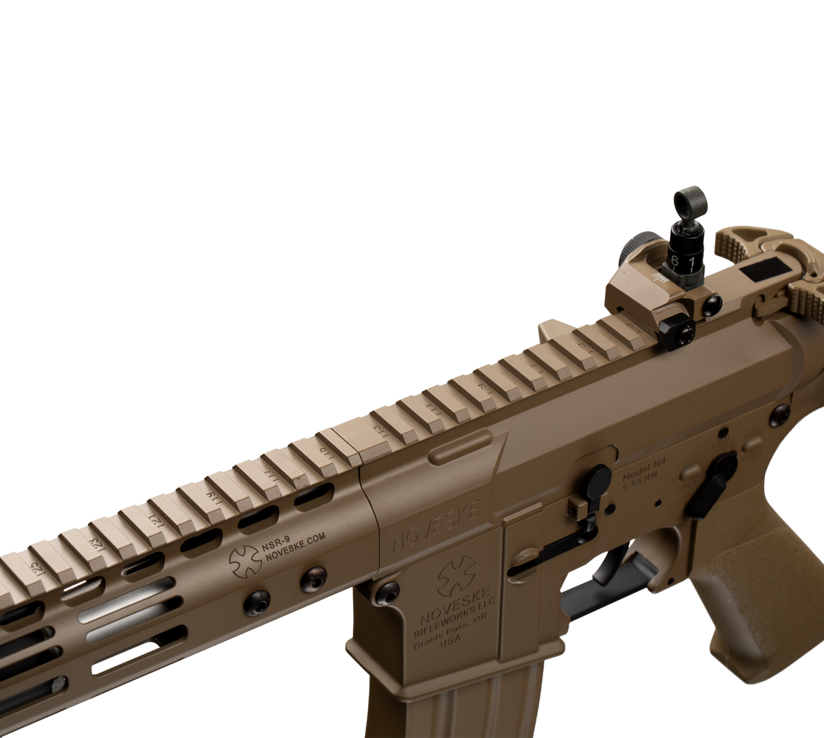 E&C NOVESKE N4 9.5 Inch AEG Airsoft Rifle EC-867 — receiver detail