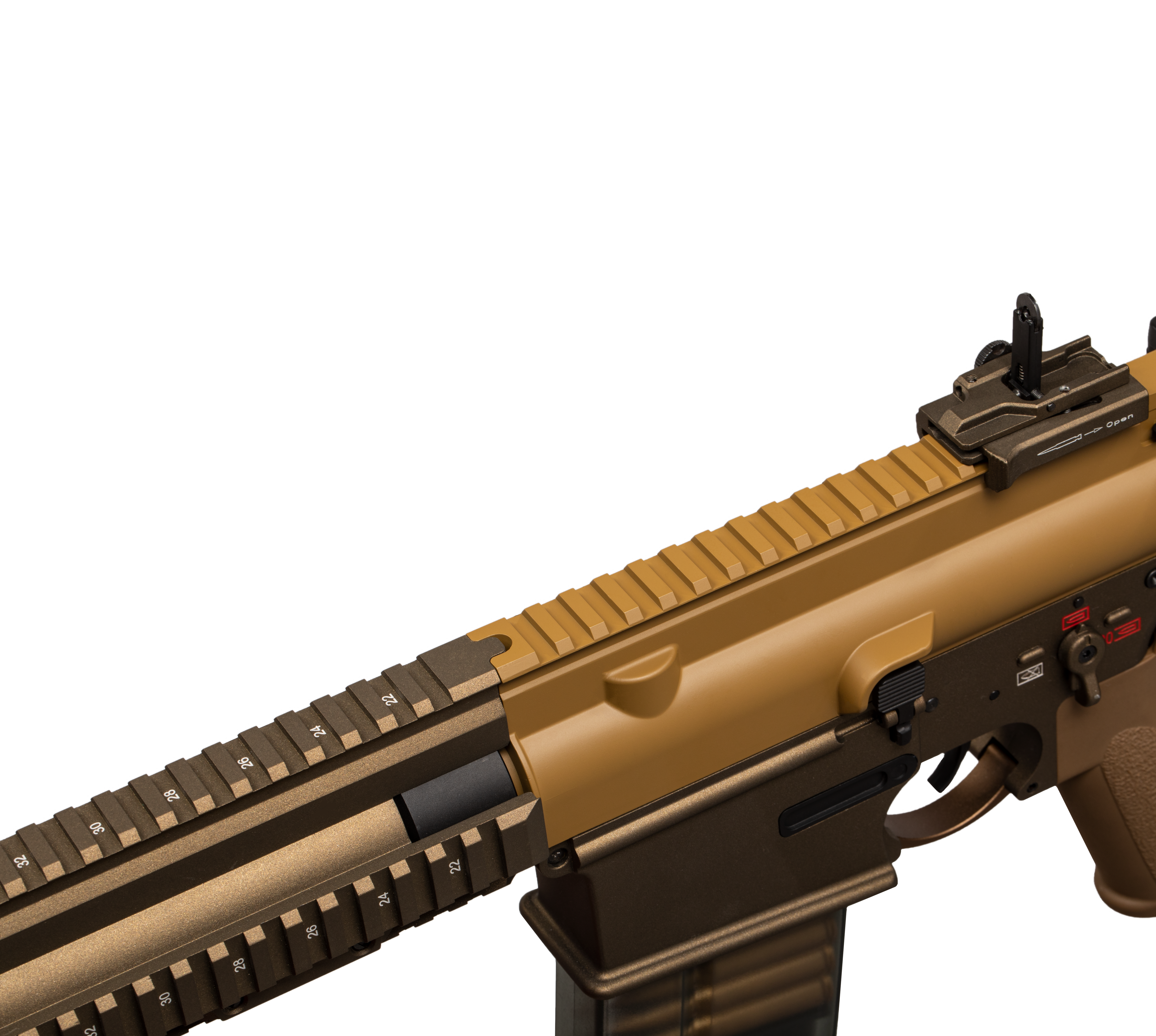 E&C G28 16 Inch AEG Airsoft Rifle EC-204 — receiver detail
