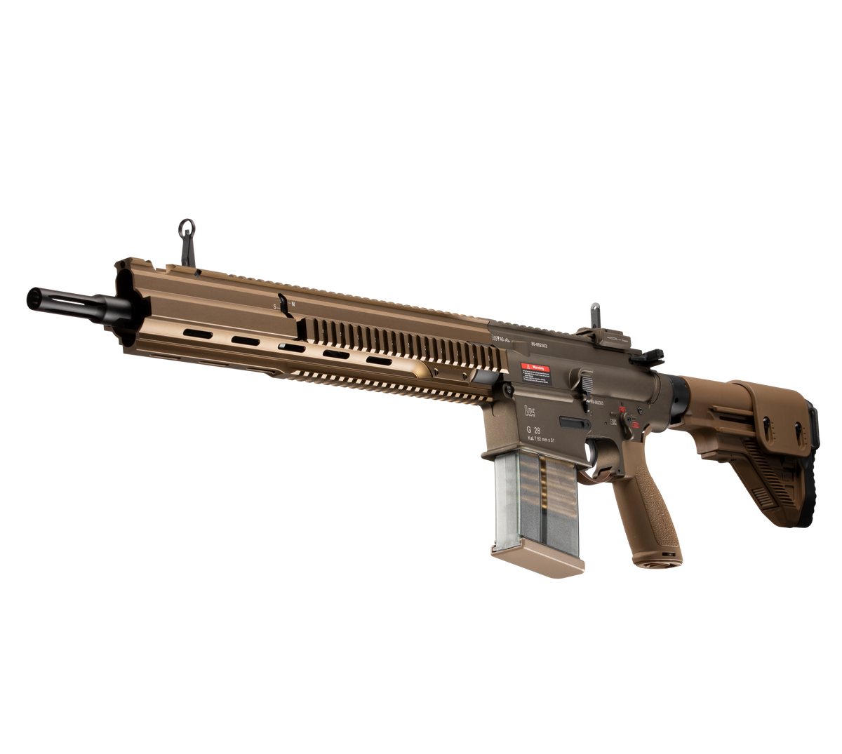 E&C G28 16 Inch AEG Airsoft Rifle EC-204 — left side