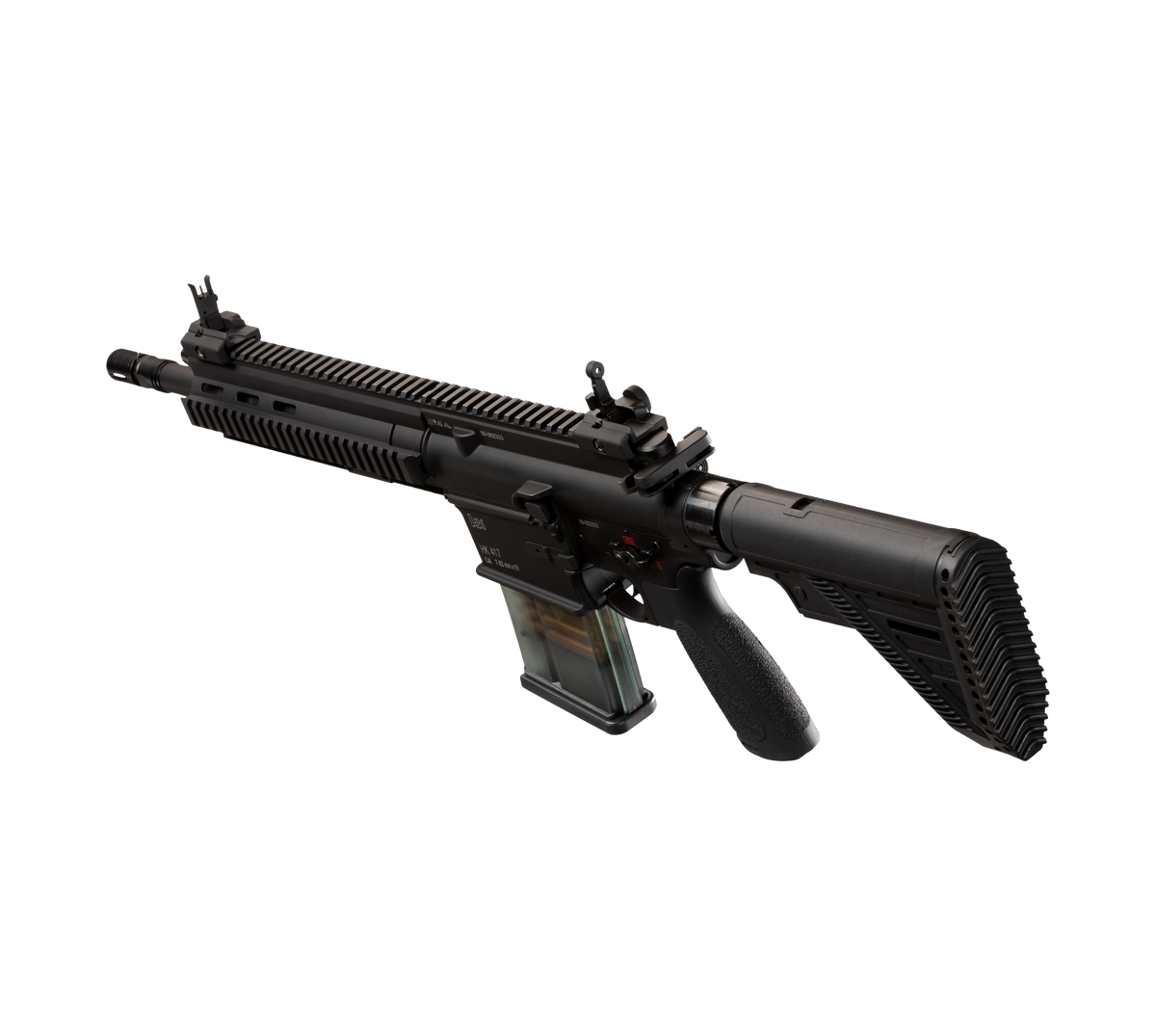 E&C HK417A2 20 Inch AEG Airsoft Rifle EC-202 — left side
