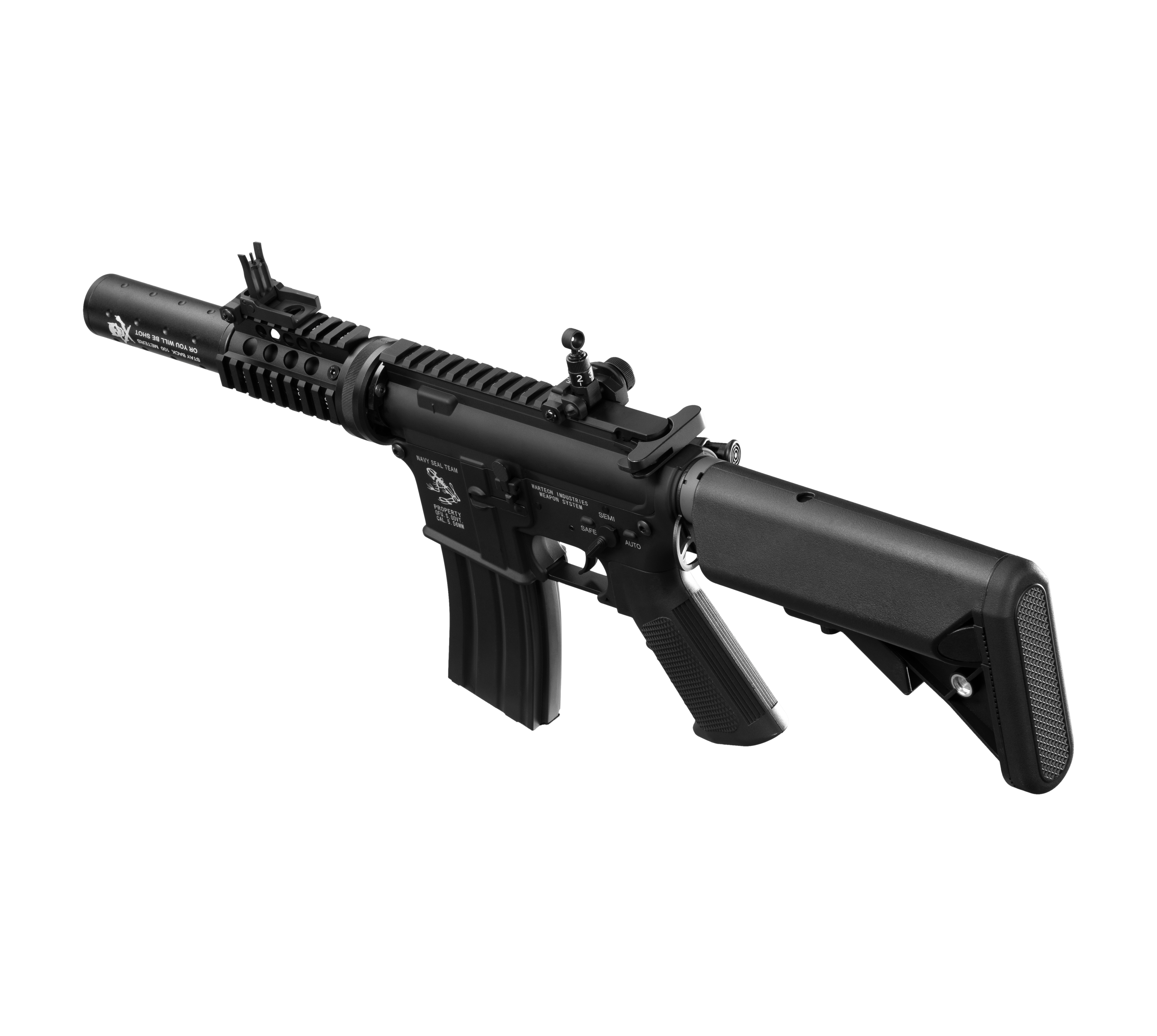 E&C LARUE 4 INCH AEG Airsoft Rifle EC-623 — left side