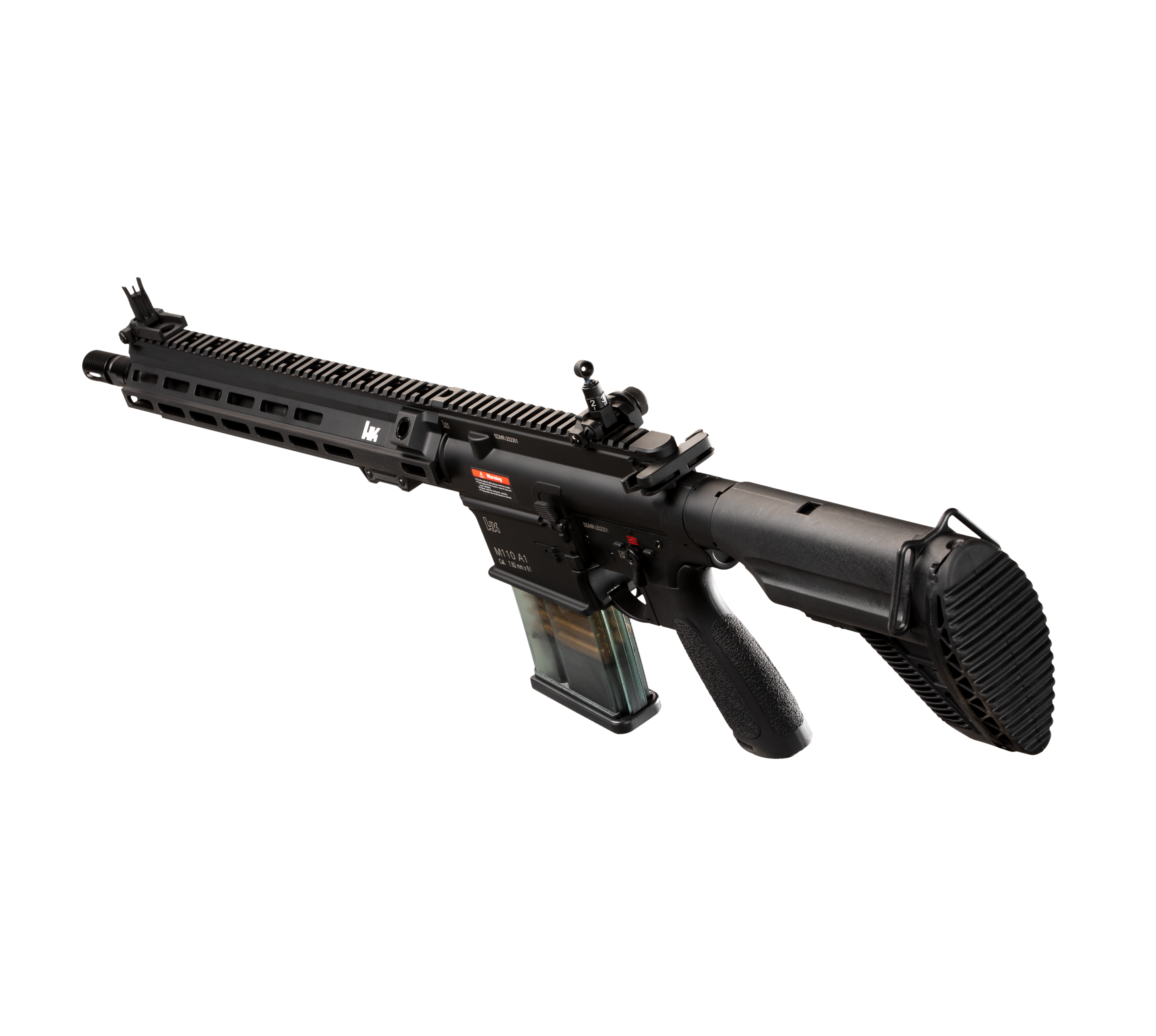 E&C M110A1 SDMR HK417 14.5 Inch AEG Airsoft Rifle EC-203 — left side