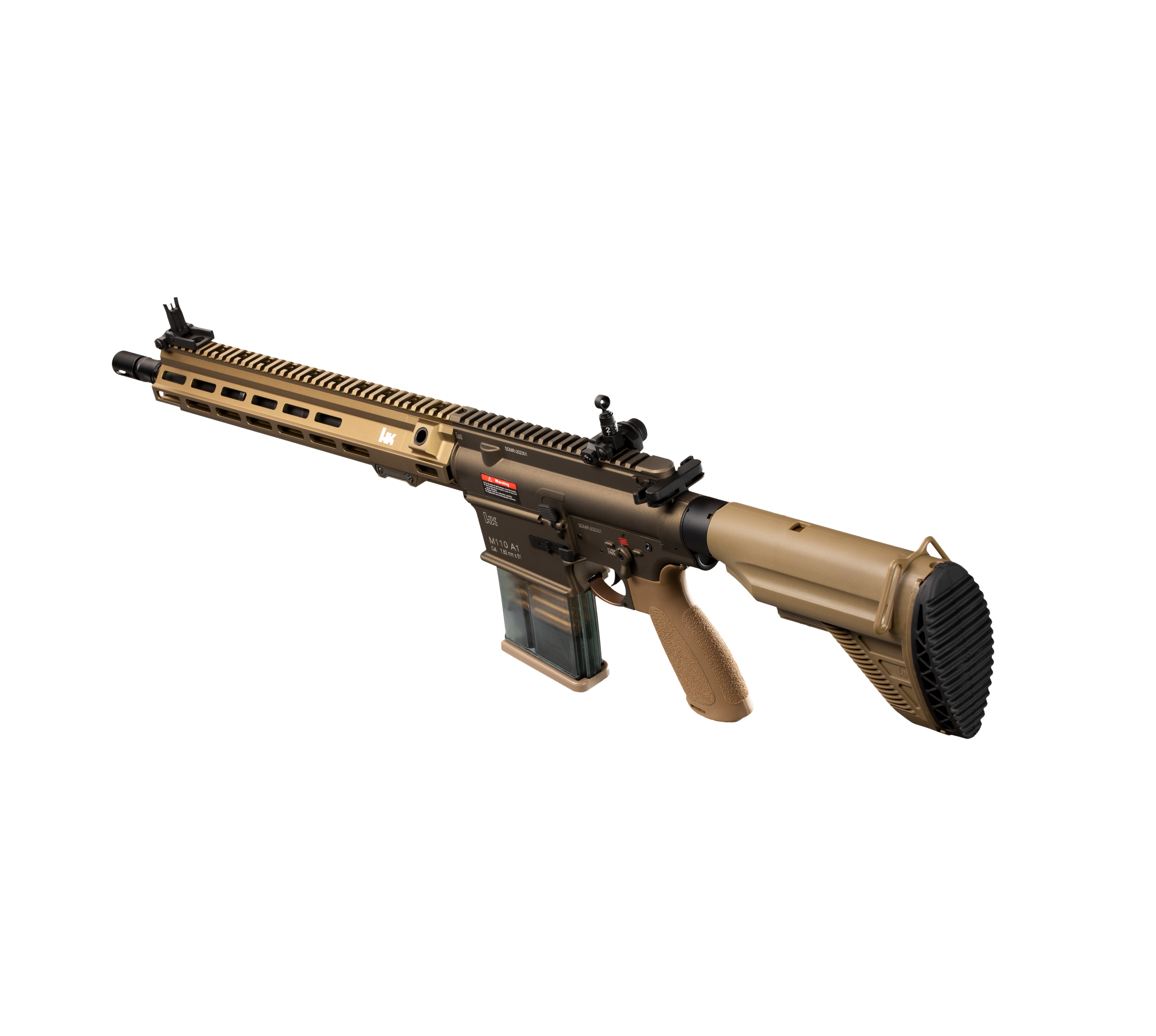 E&C M110A1 SDMR HK417 14.5 Inch AEG Airsoft Rifle EC-203 — left side