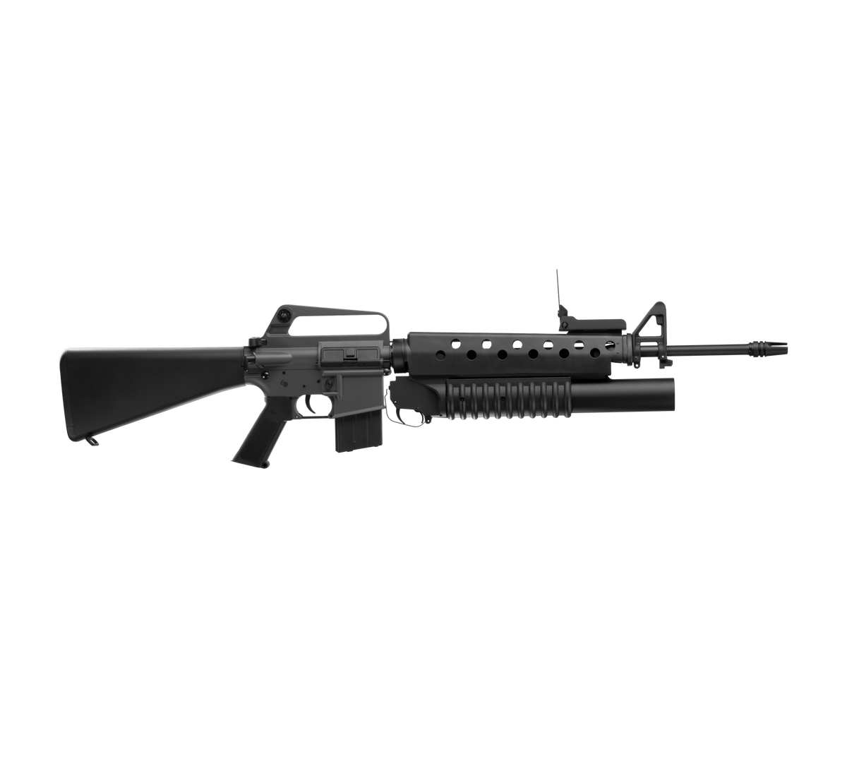 E&C M16A1 W/M203 AEG Airsoft Rifle EC-703 — right side