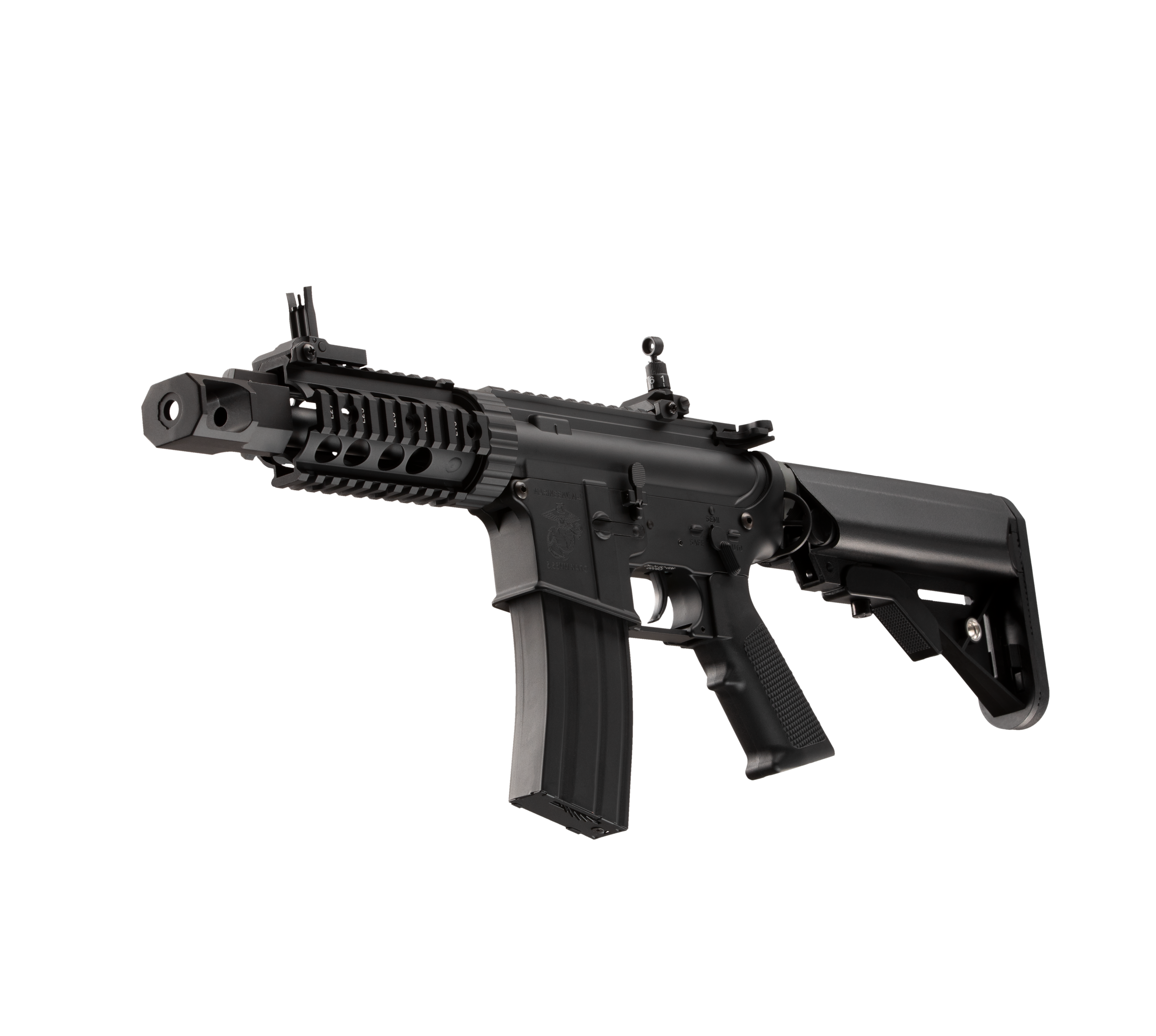 E&C M4 RIS (TANKER) 5INCH AEG Airsoft Rifle EC-606 — left side