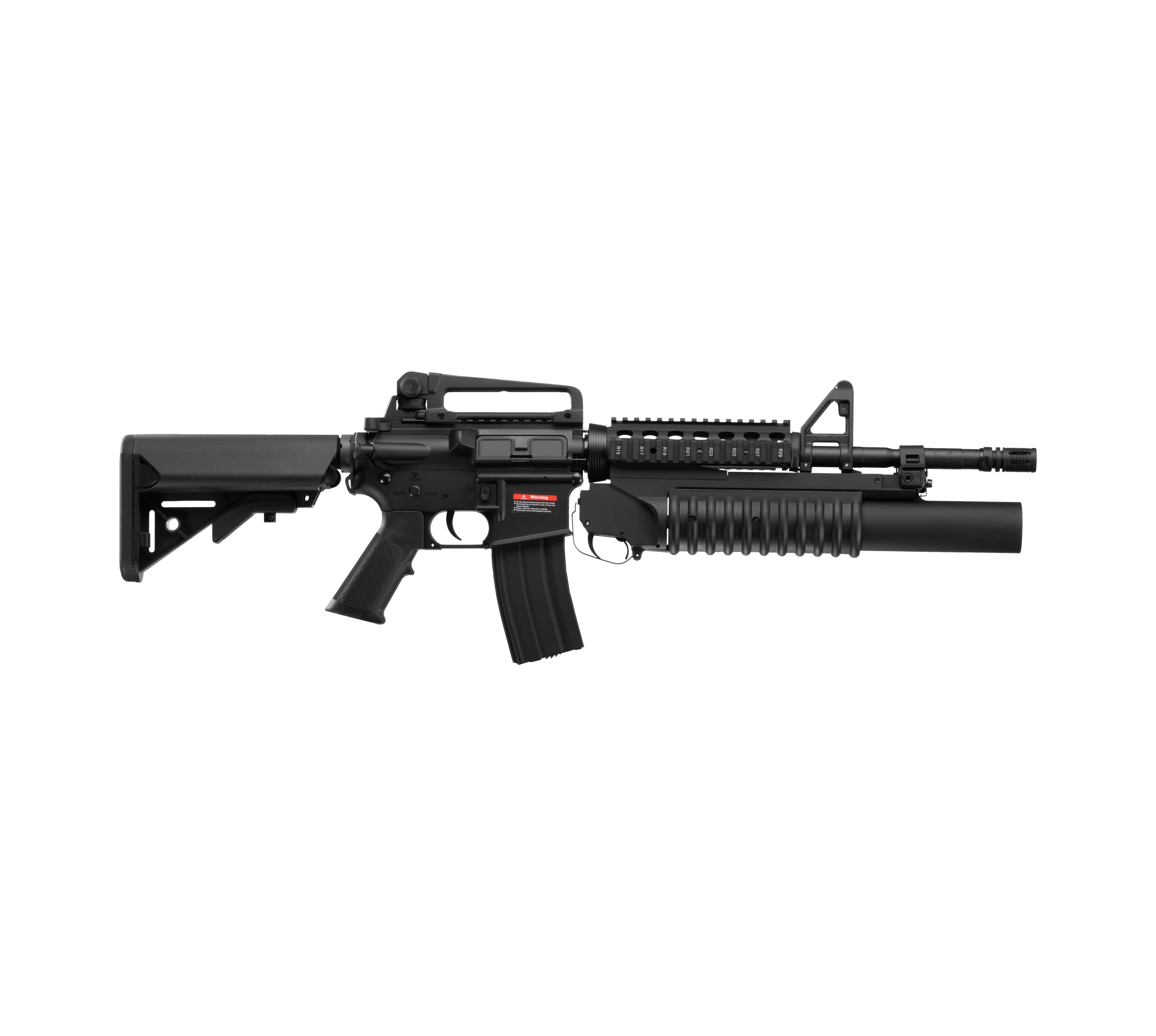 E&C M4 RIS W/M203 AEG Airsoft Rifle EC-707 — right side