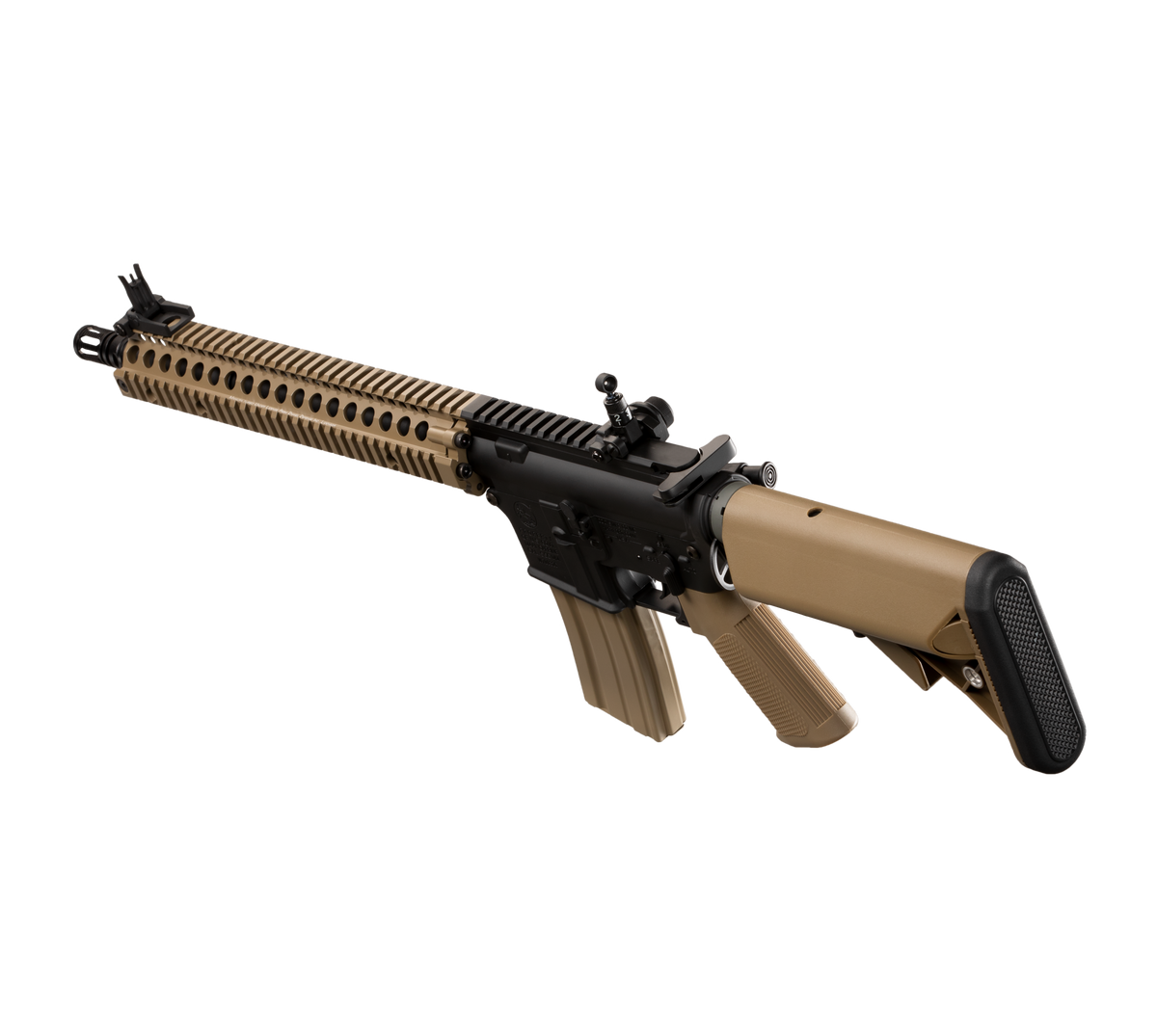 E&C M4A1 SOPMOD BLOCK2 12 Inch AEG Airsoft Rifle EC-620 — left side