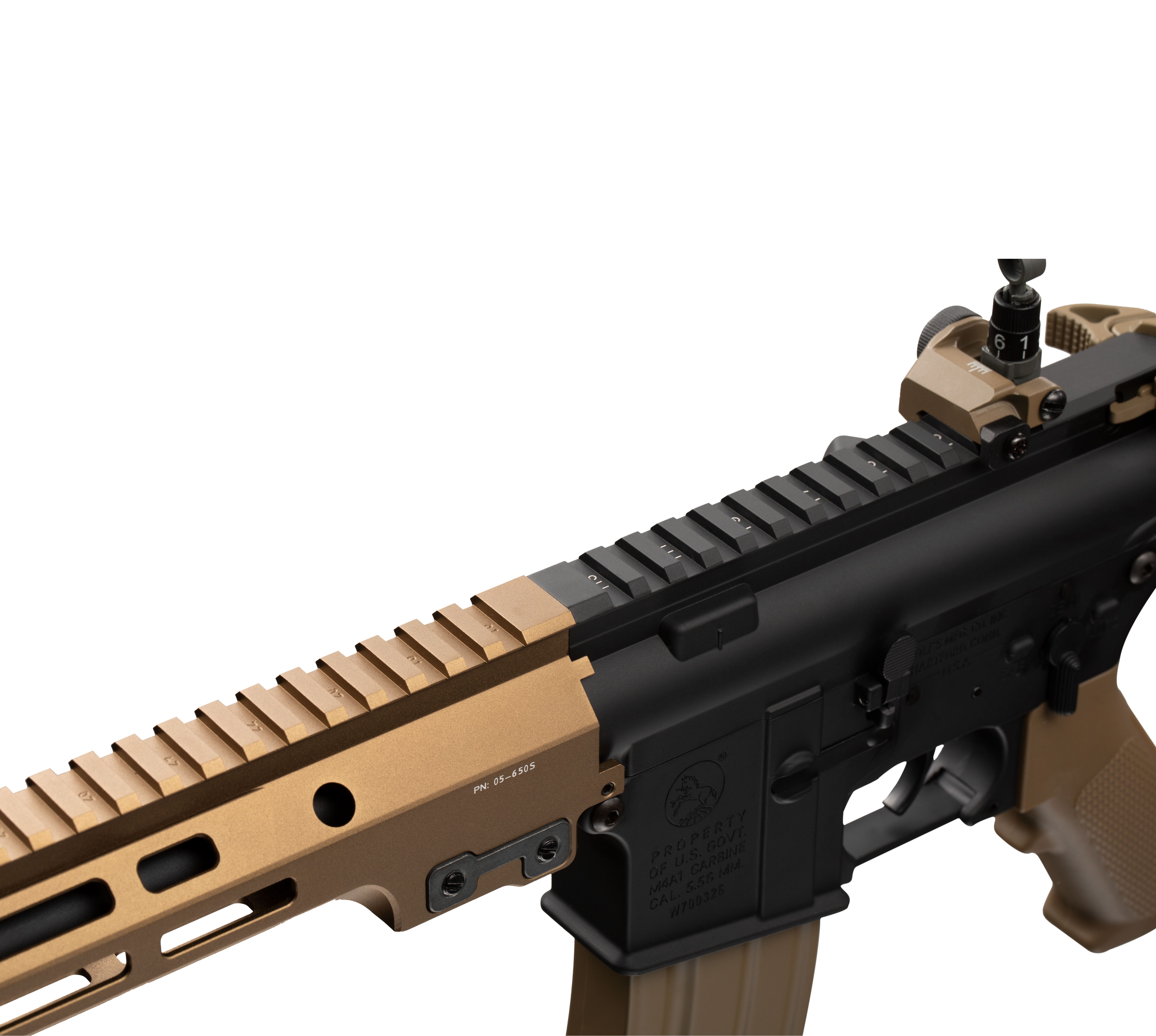 E&C MK16 9.5 Inch AEG Airsoft Rifle EC-633 — receiver detail