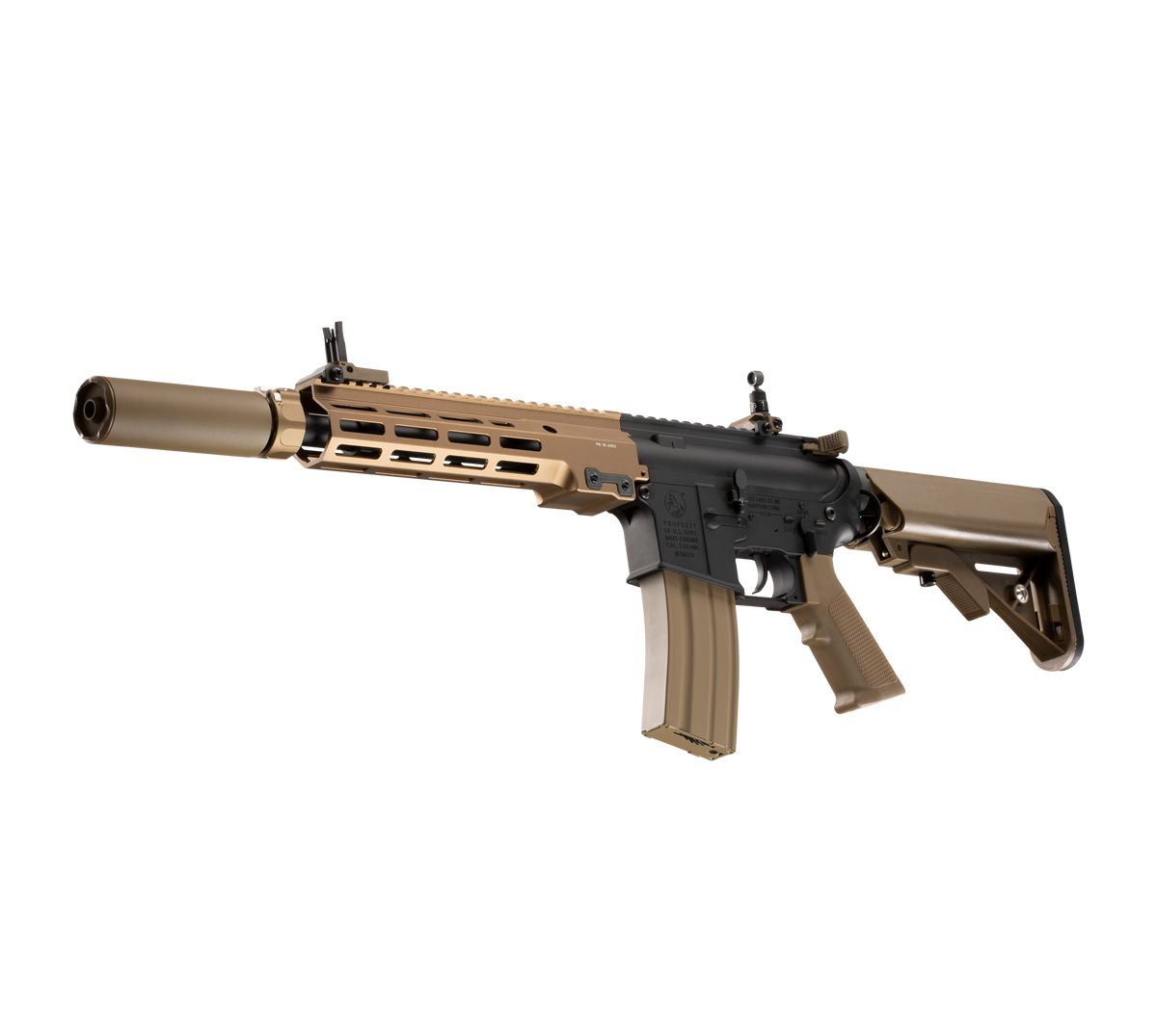 E&C MK16 9.5 Inch AEG Airsoft Rifle EC-633 — left side