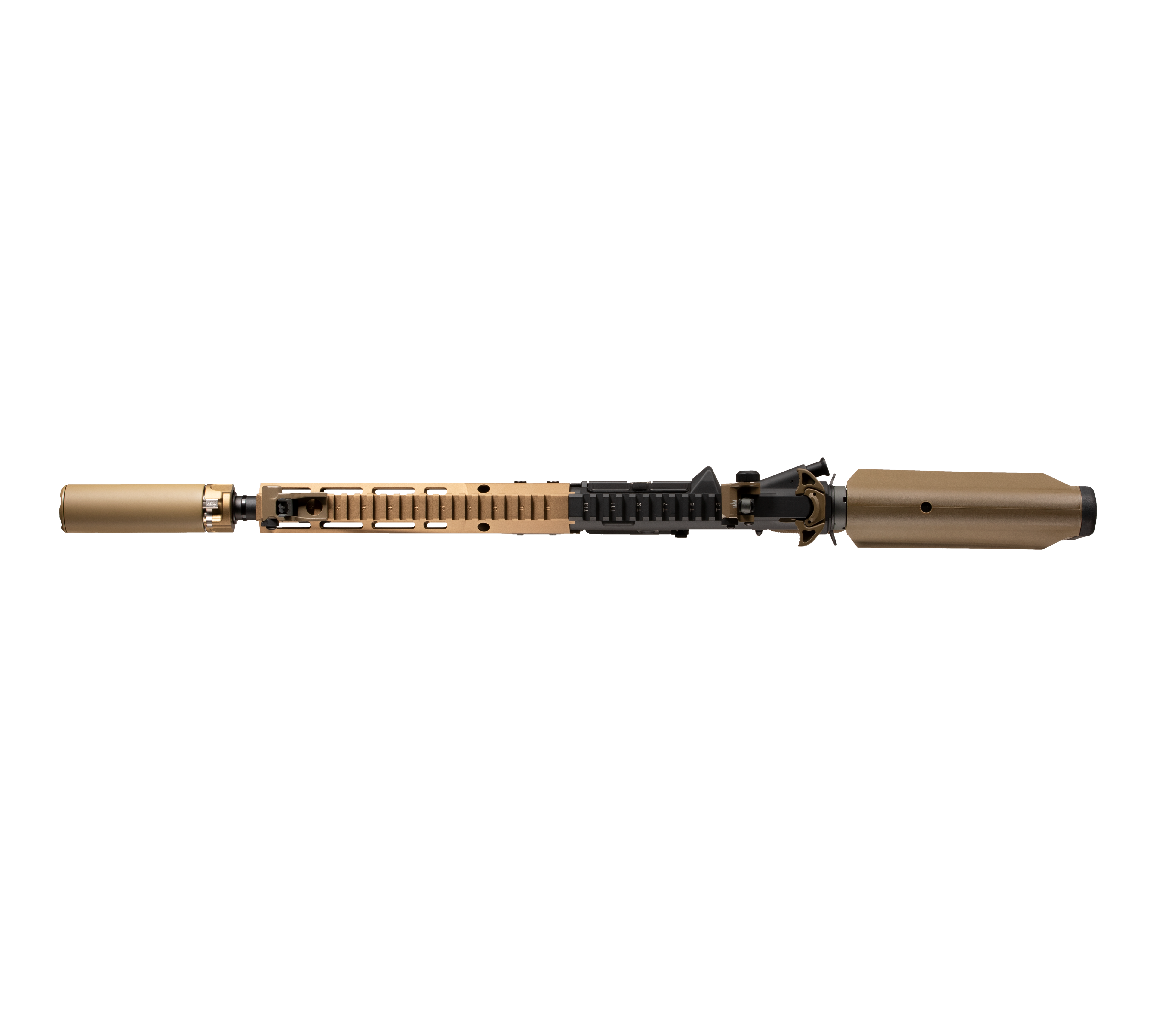 E&C MK16 9.5 Inch AEG Airsoft Rifle EC-633 — top-down view