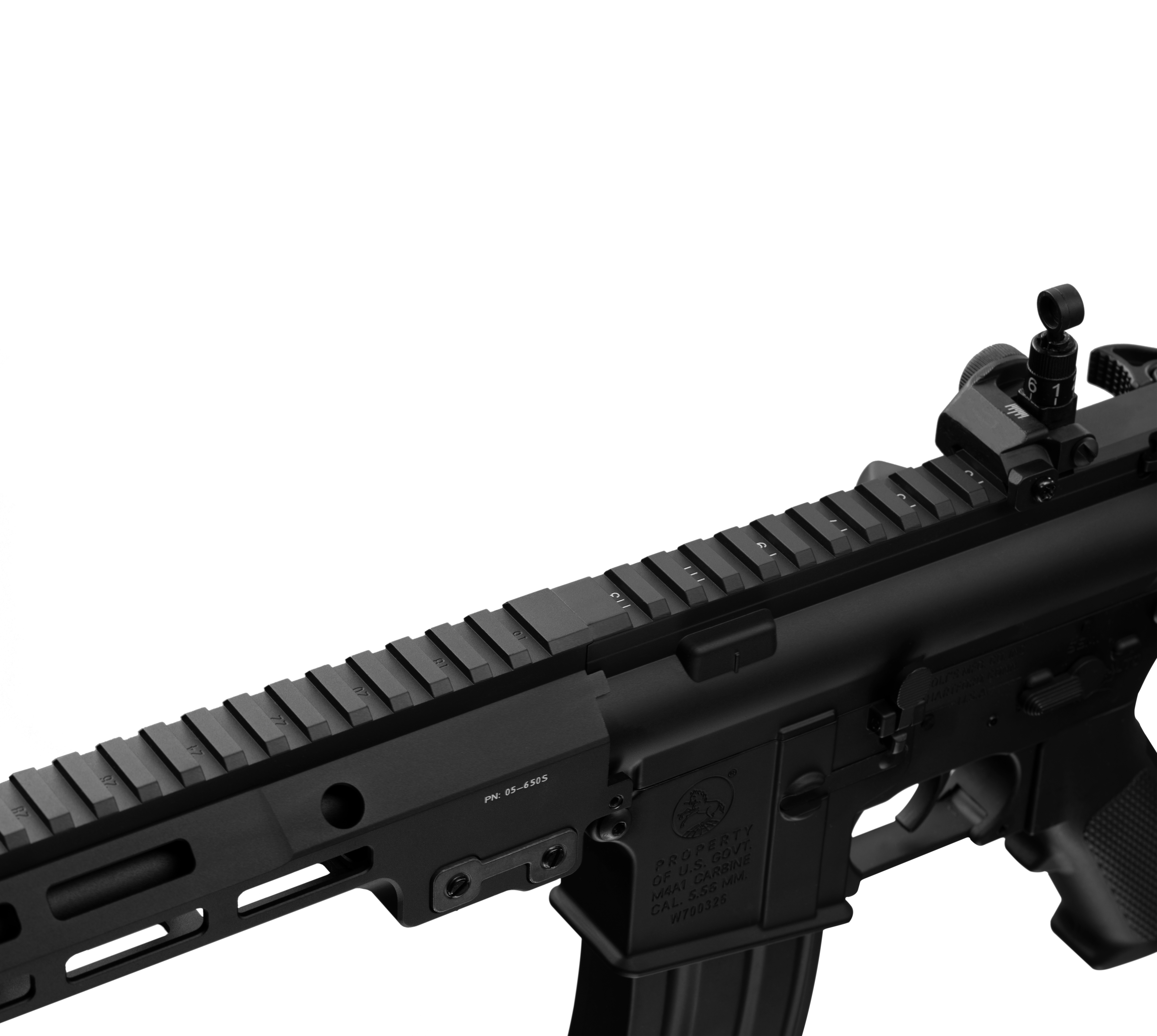 E&C MK16 13.5 Inch AEG Airsoft Rifle EC-634 — receiver detail