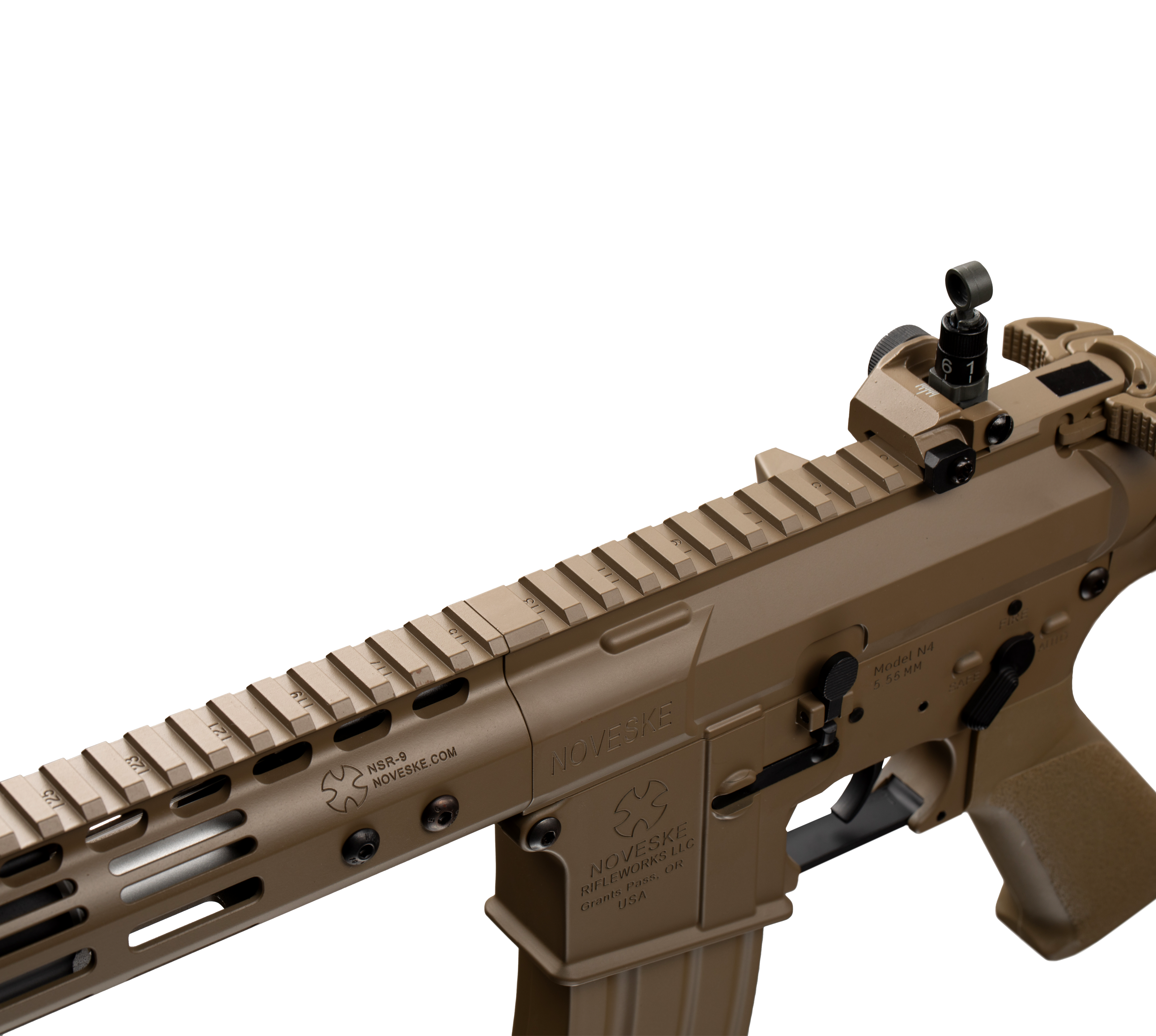 E&C NOVESKE N4 9.5 Inch AEG Airsoft Rifle EC-867 — receiver detail