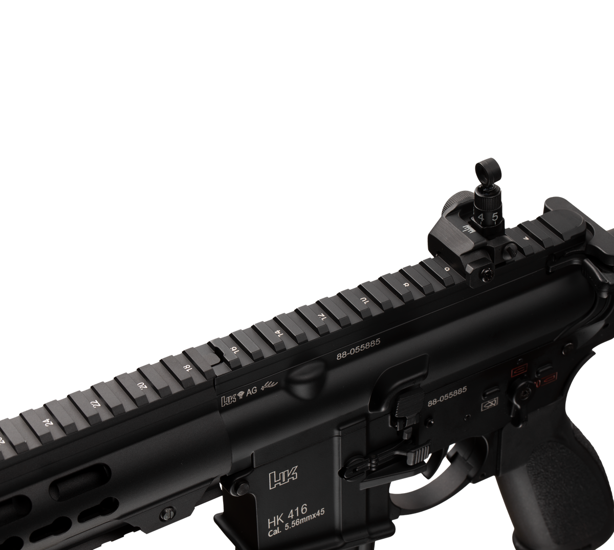 E&C HK416A7 14.5 Inch AEG Airsoft Rifle EC-118 — receiver detail