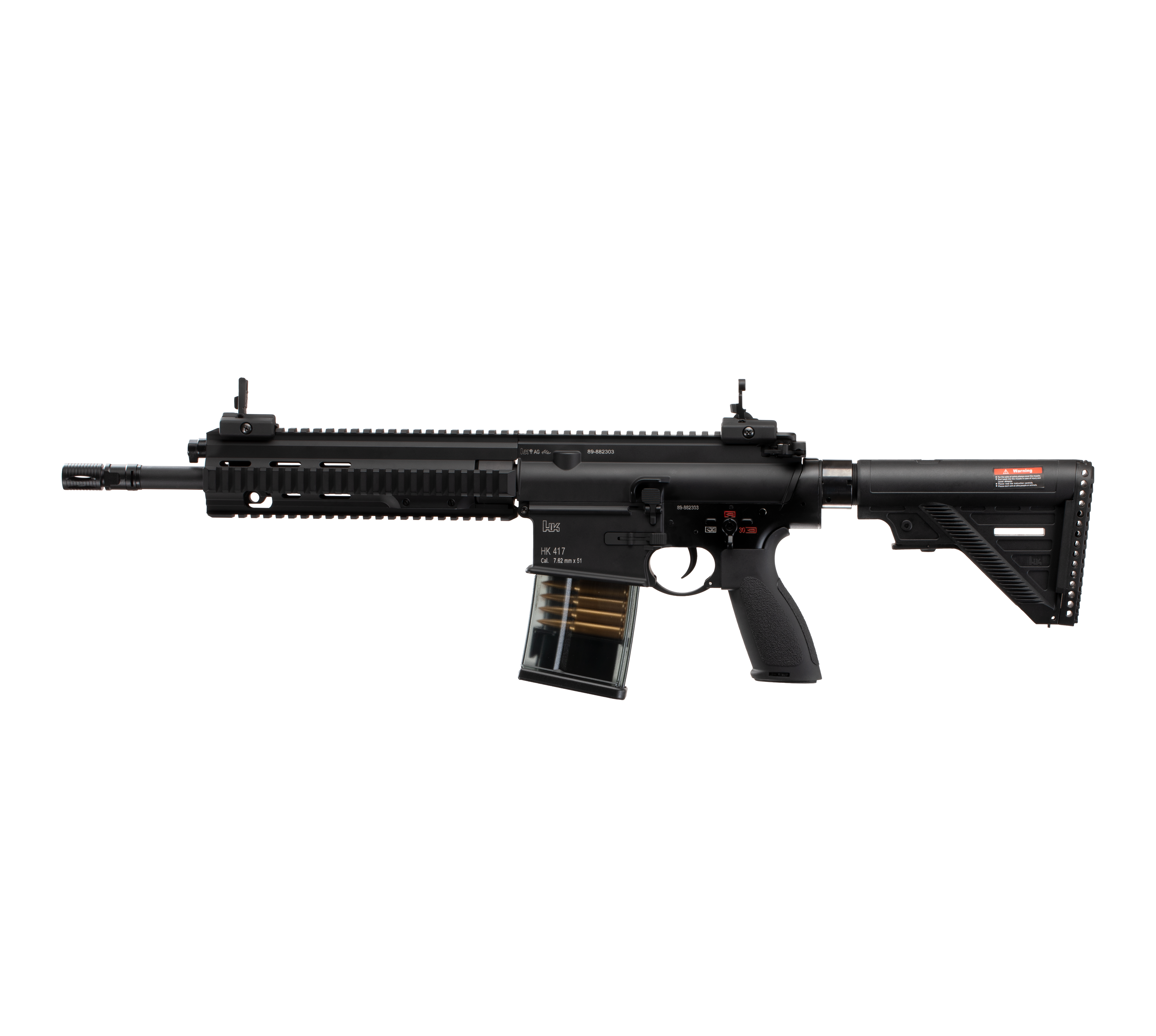 E&C HK417A2 16.5 Inch AEG Airsoft Rifle EC-202 — left side