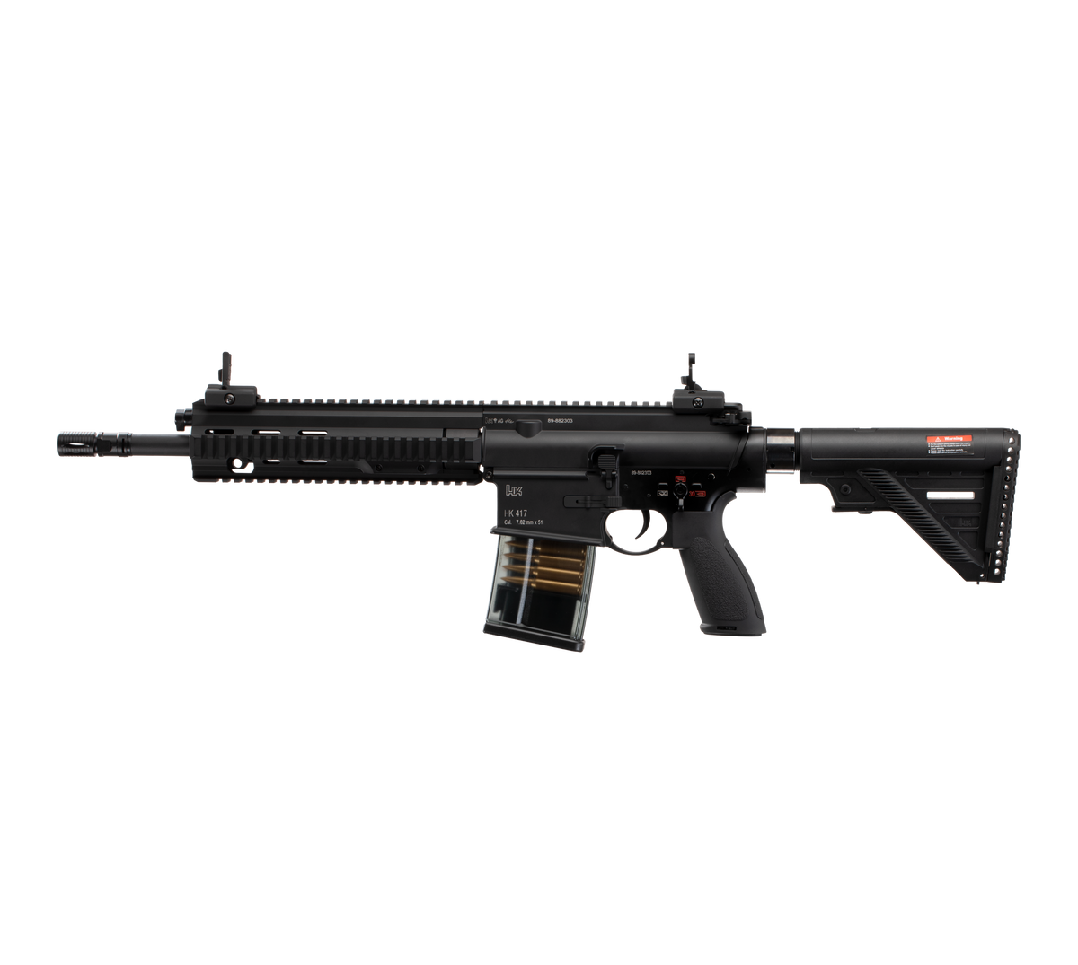 E&C HK417A2 20 Inch AEG Airsoft Rifle EC-202 — left side