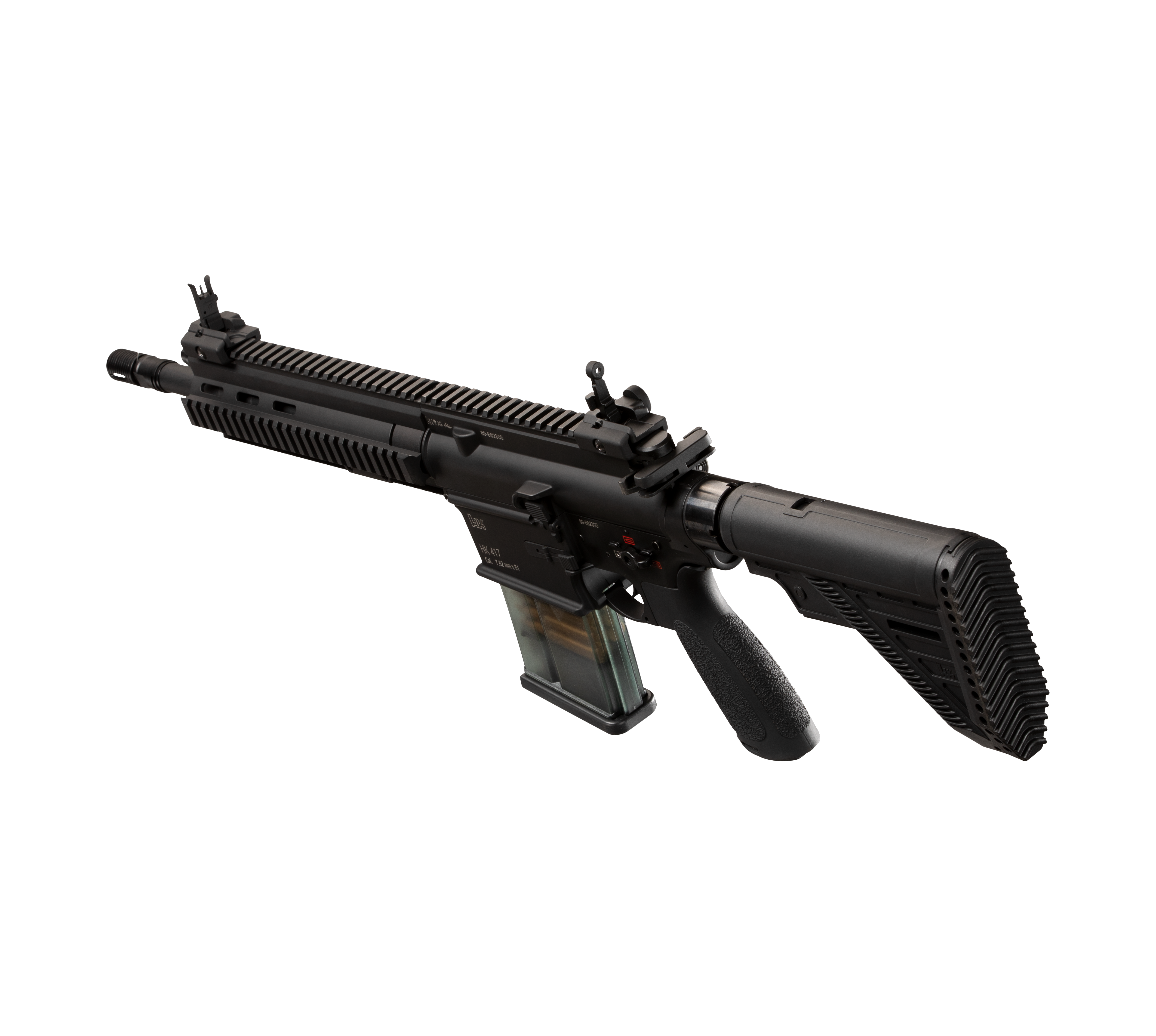 E&C HK417A2 20 Inch AEG Airsoft Rifle EC-202 — left side