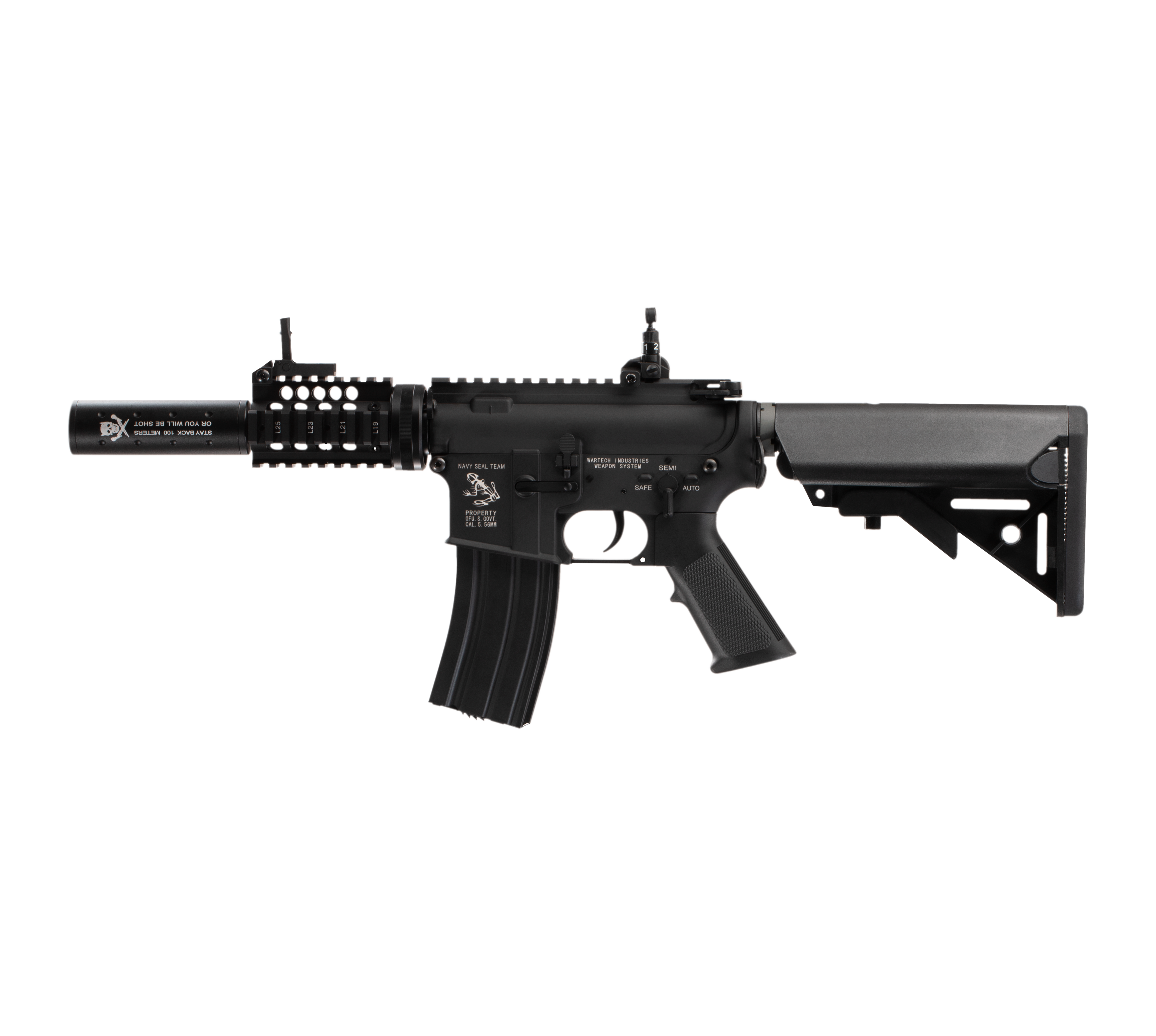 E&C LARUE 4 INCH AEG Airsoft Rifle EC-623 — left side