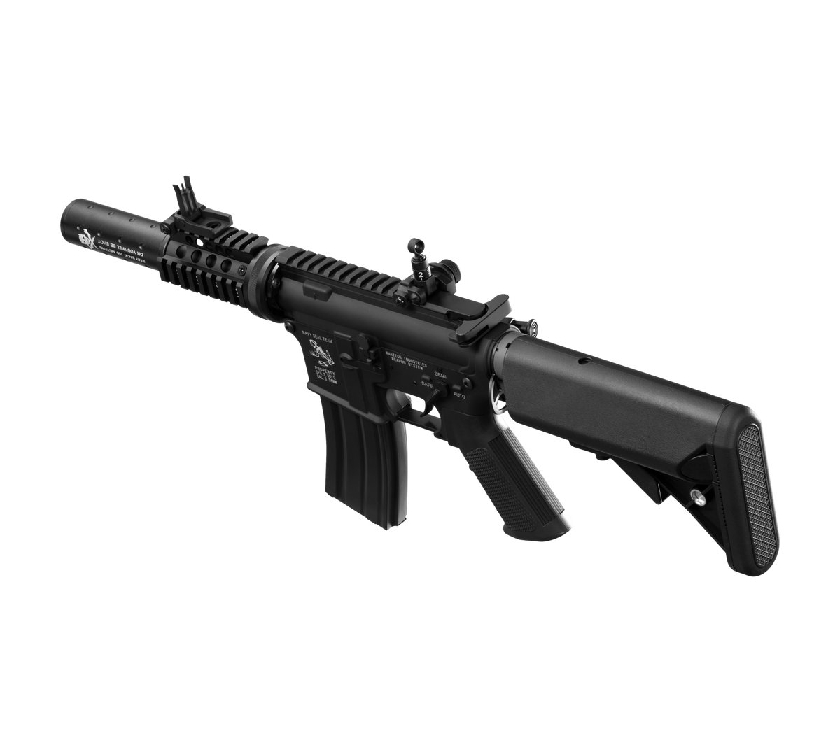 E&C LARUE 4 INCH AEG Airsoft Rifle EC-623 — left side