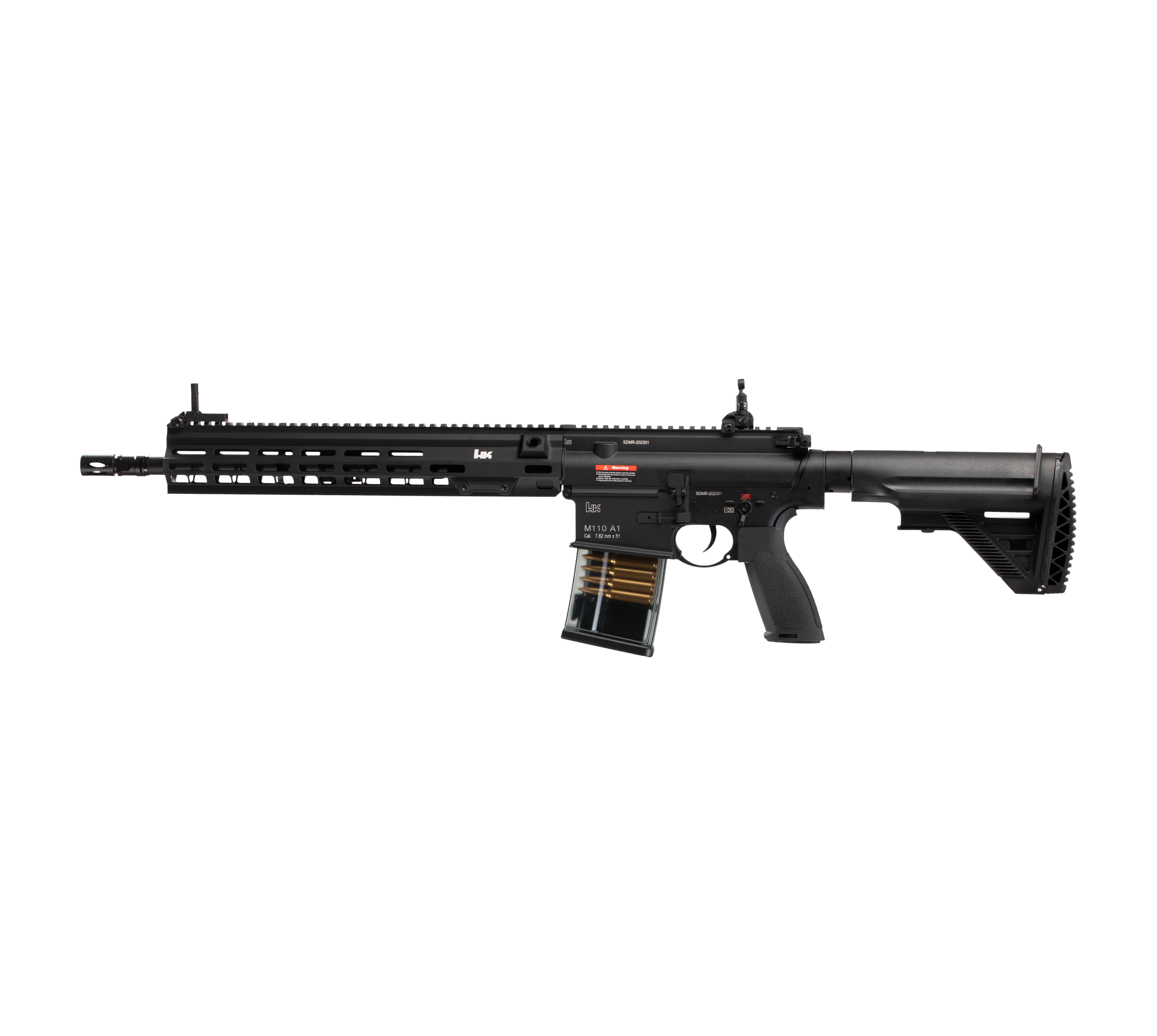 E&C M110A1 SDMR HK417 14.5 Inch AEG Airsoft Rifle EC-203 — left side