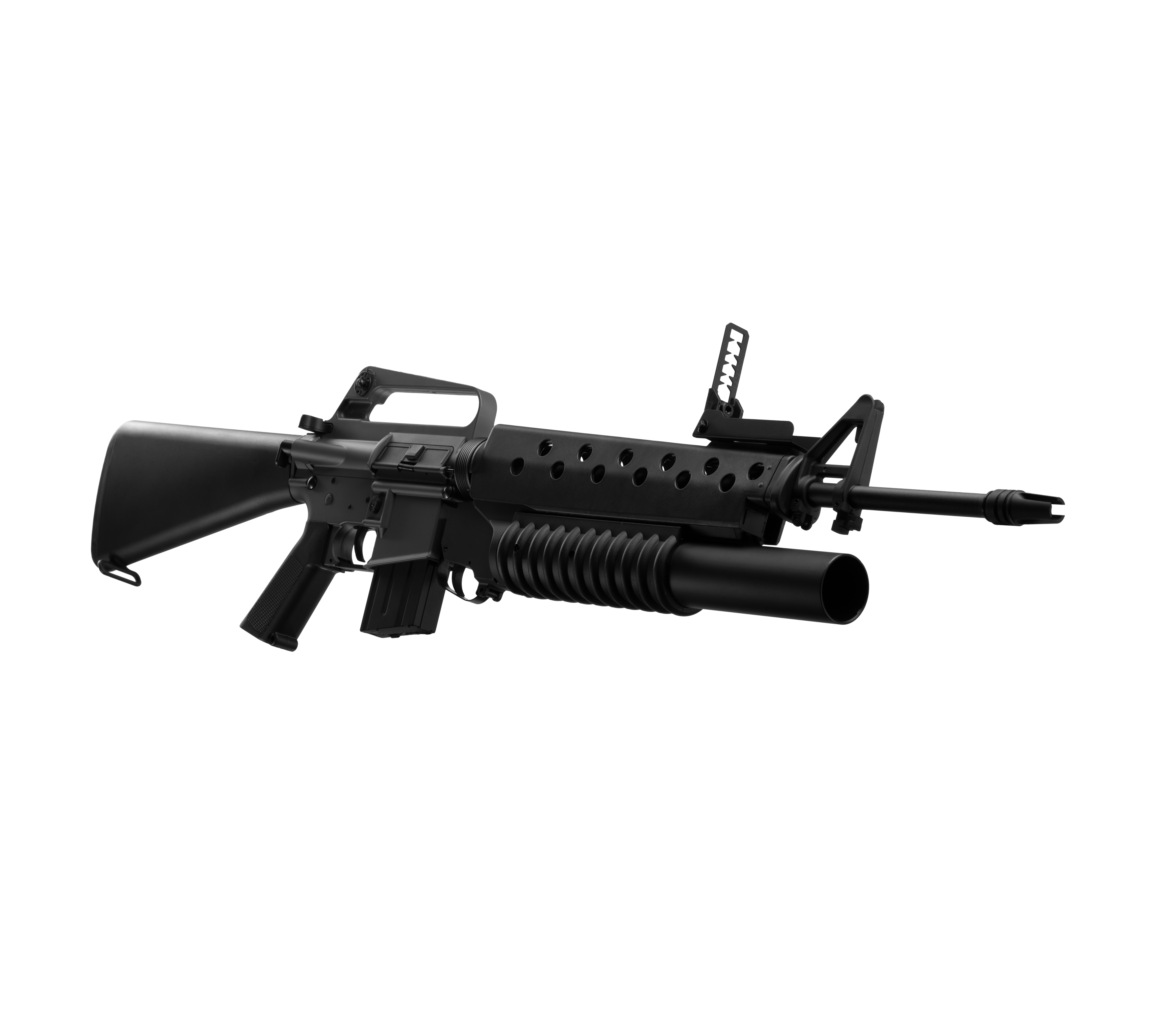 E&C M16A1 W/M203 AEG Airsoft Rifle EC-703 — right side