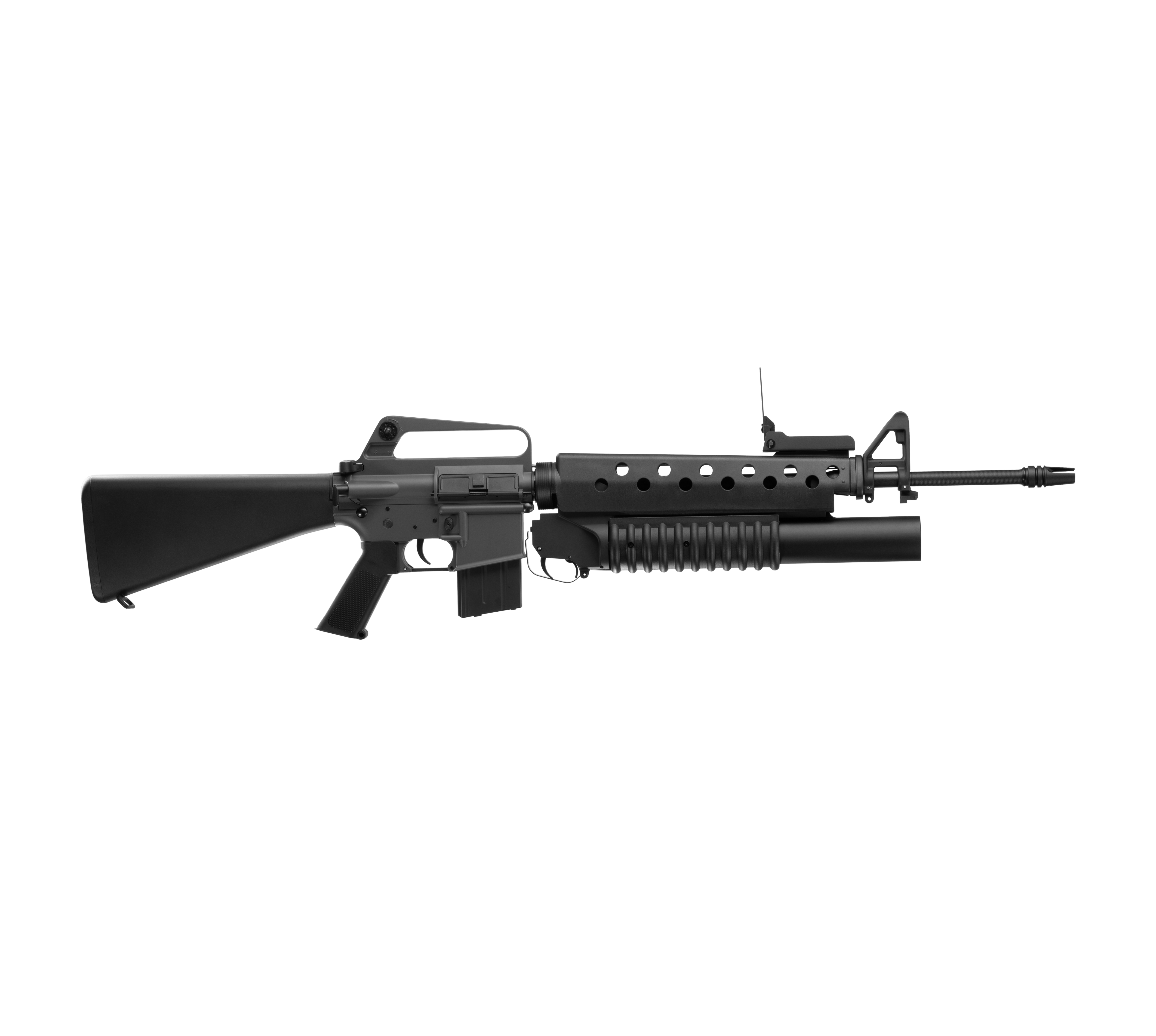 E&C M16A1 W/M203 AEG Airsoft Rifle EC-703 — right side