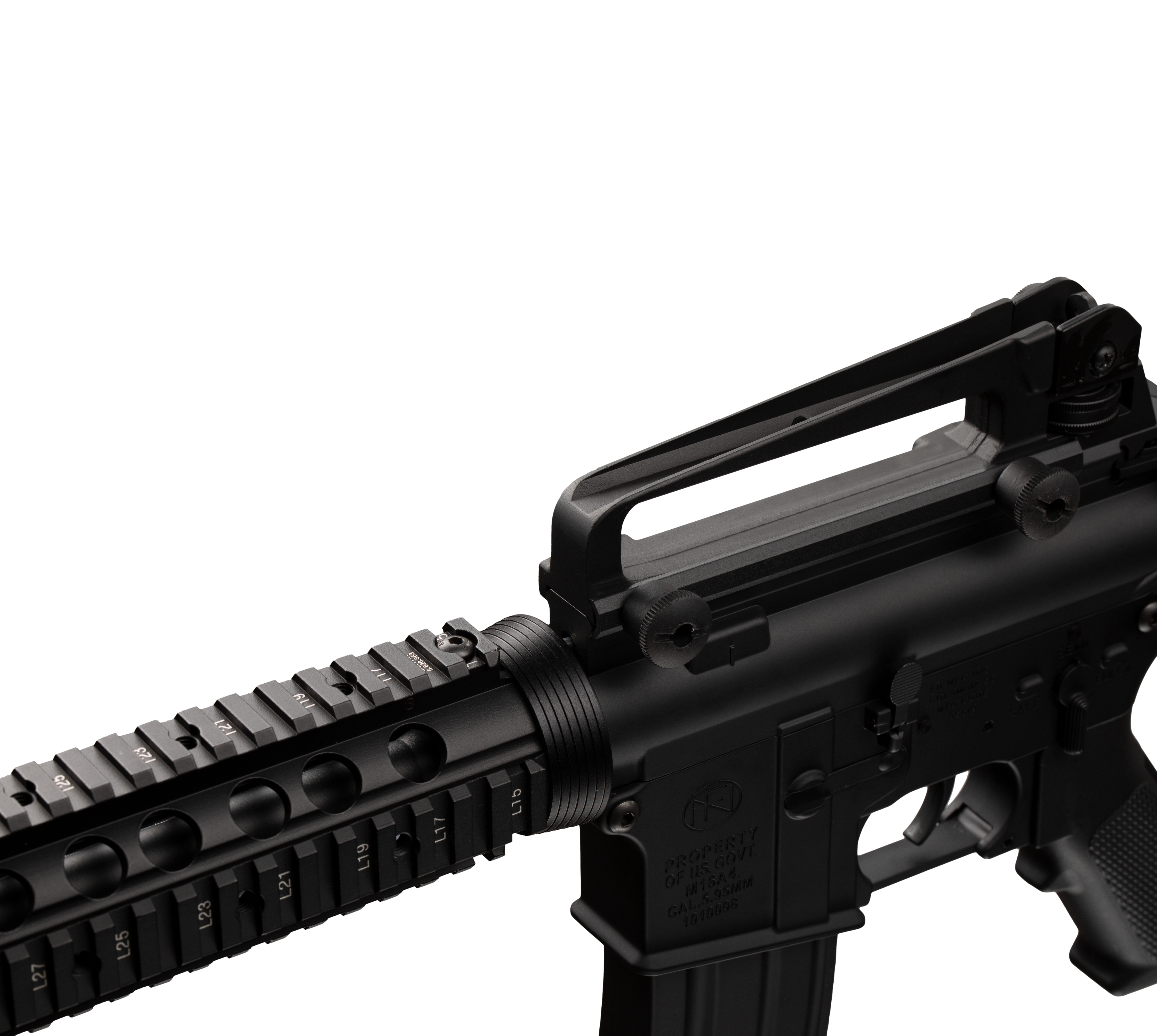 E&C M16A4 AEG Airsoft Rifle EC-307 — receiver detail