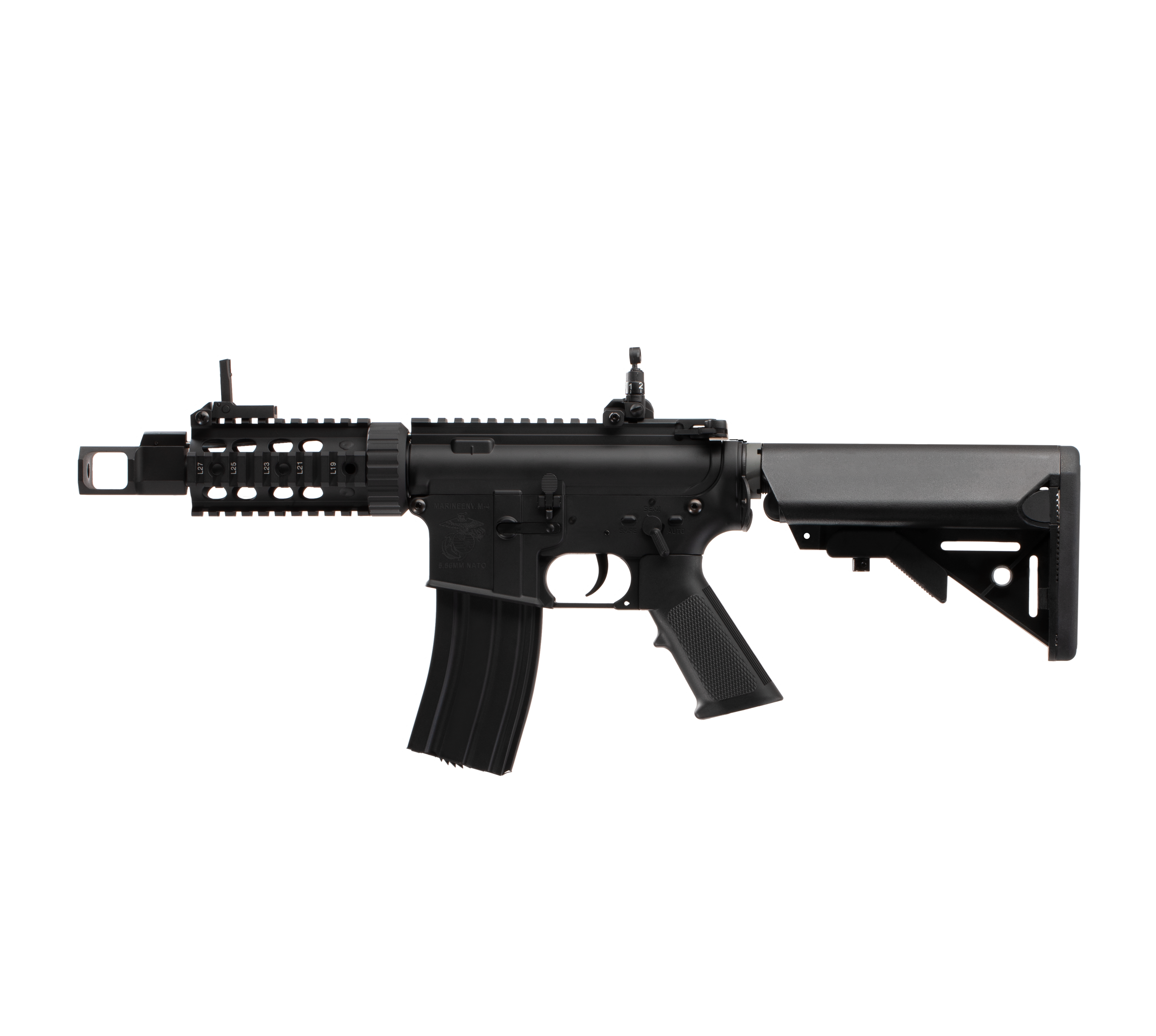 E&C M4 RIS (TANKER) 5INCH AEG Airsoft Rifle EC-606 — left side