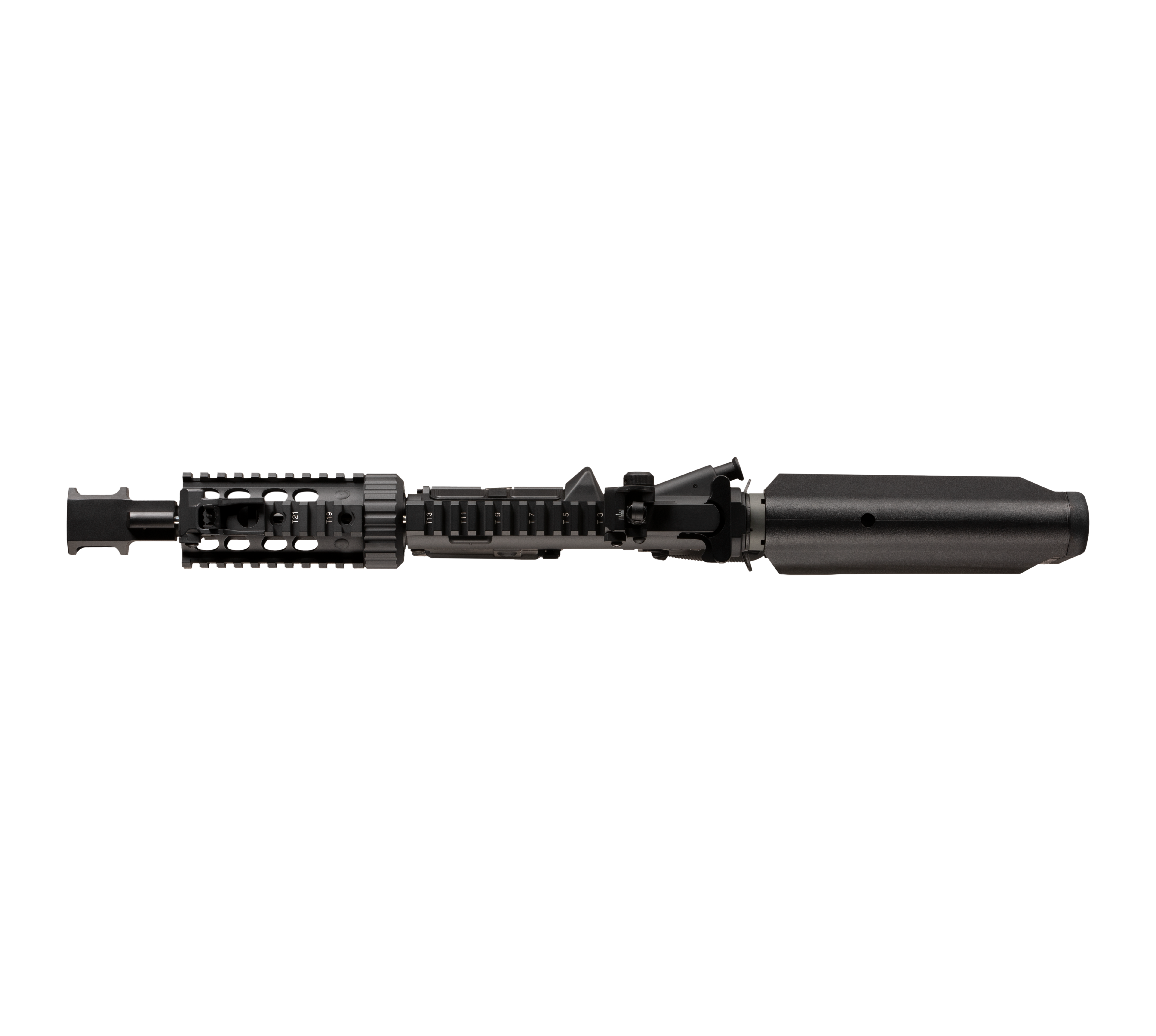 E&C M4 RIS (TANKER) 5INCH AEG Airsoft Rifle EC-606 — top-down view