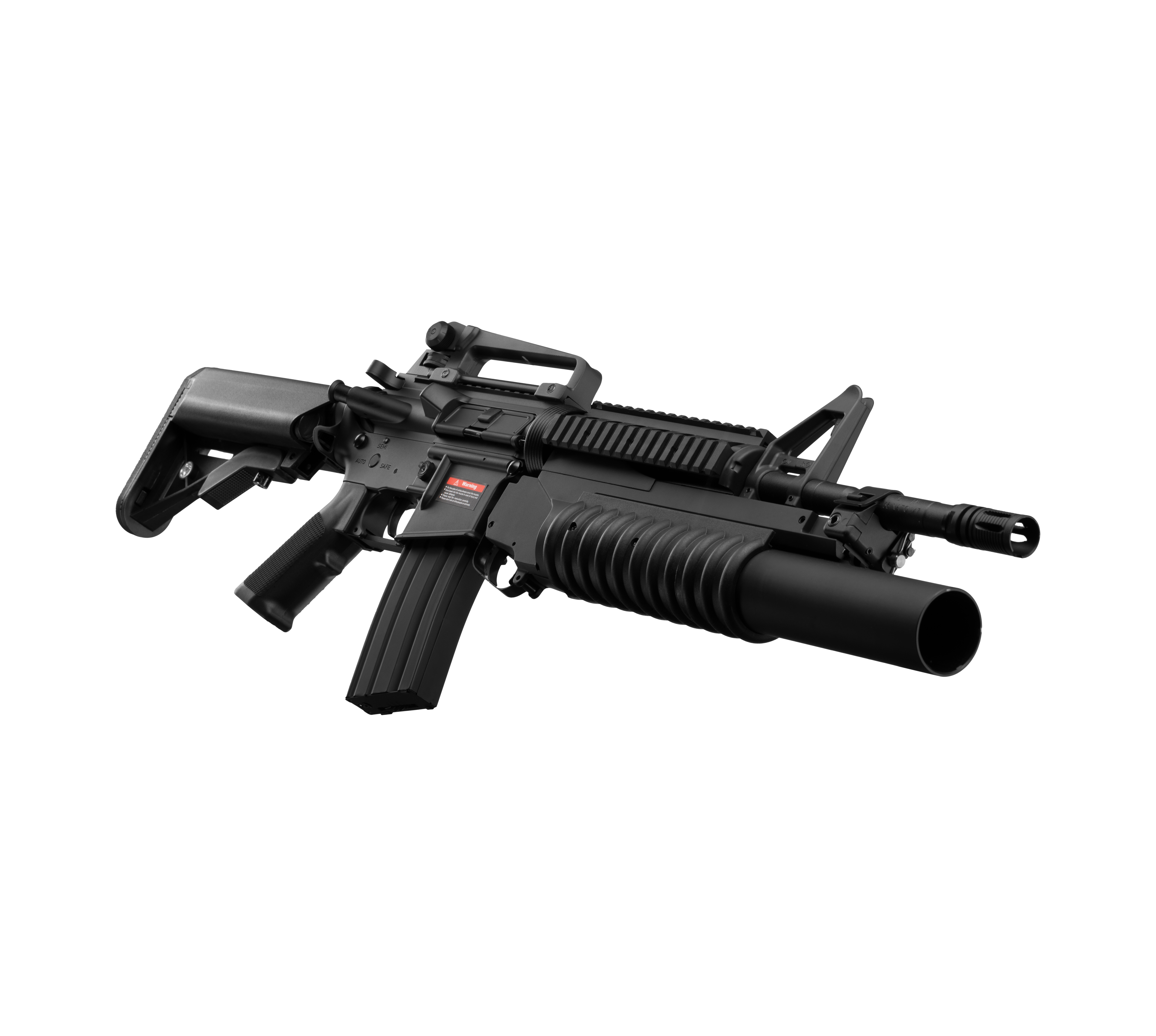 E&C M4  RIS W/M203 AEG Airsoft Rifle EC-707 — right side