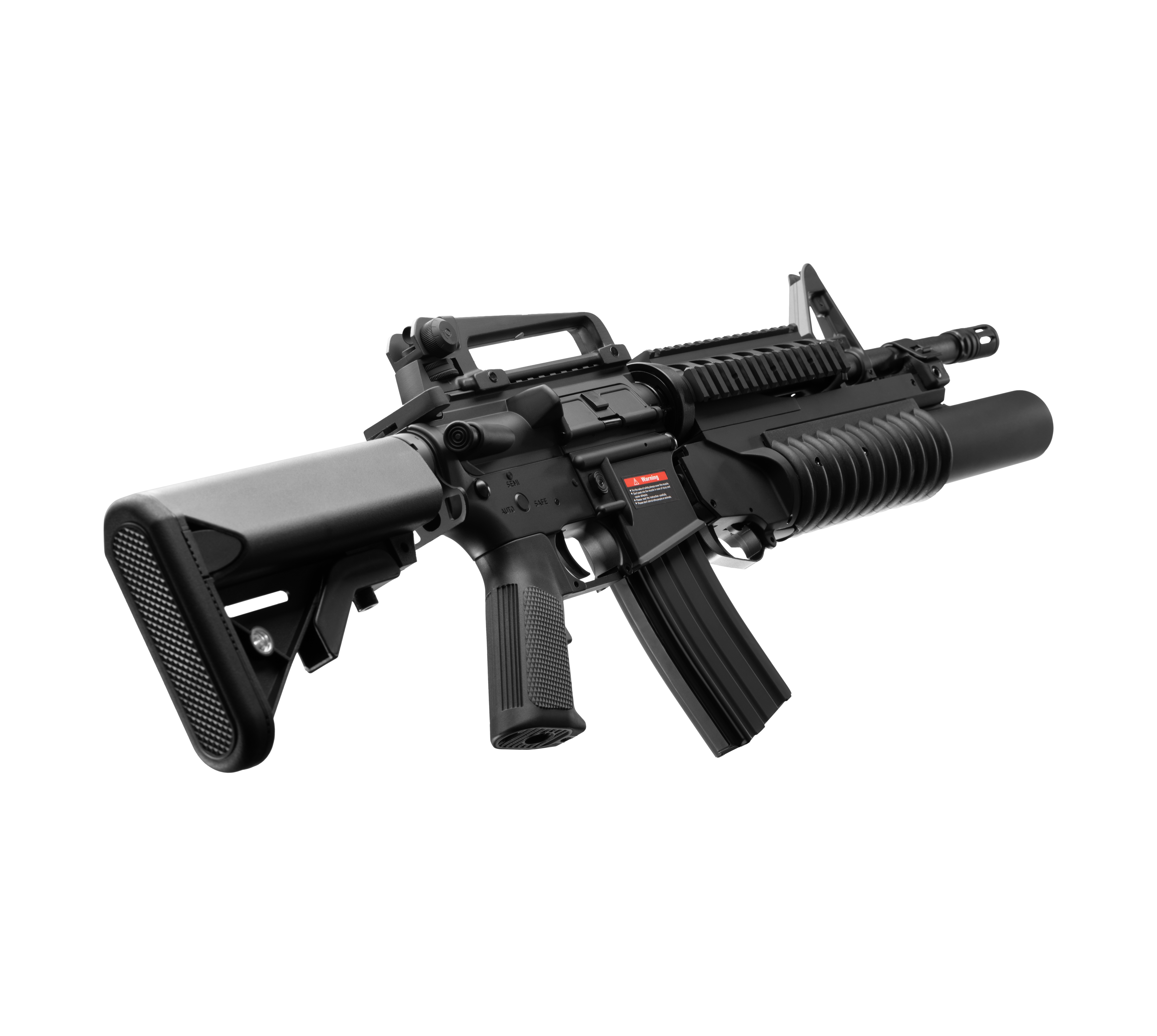 E&C M4  RIS W/M203 AEG Airsoft Rifle EC-707 — right side