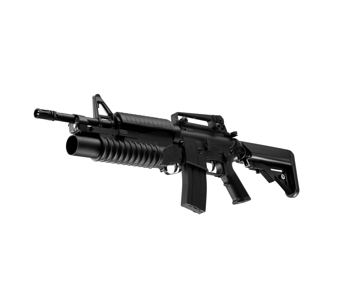 E&C M4A1 14.5 Inch AEG Airsoft Rifle W/M203 EC-701 — left side
