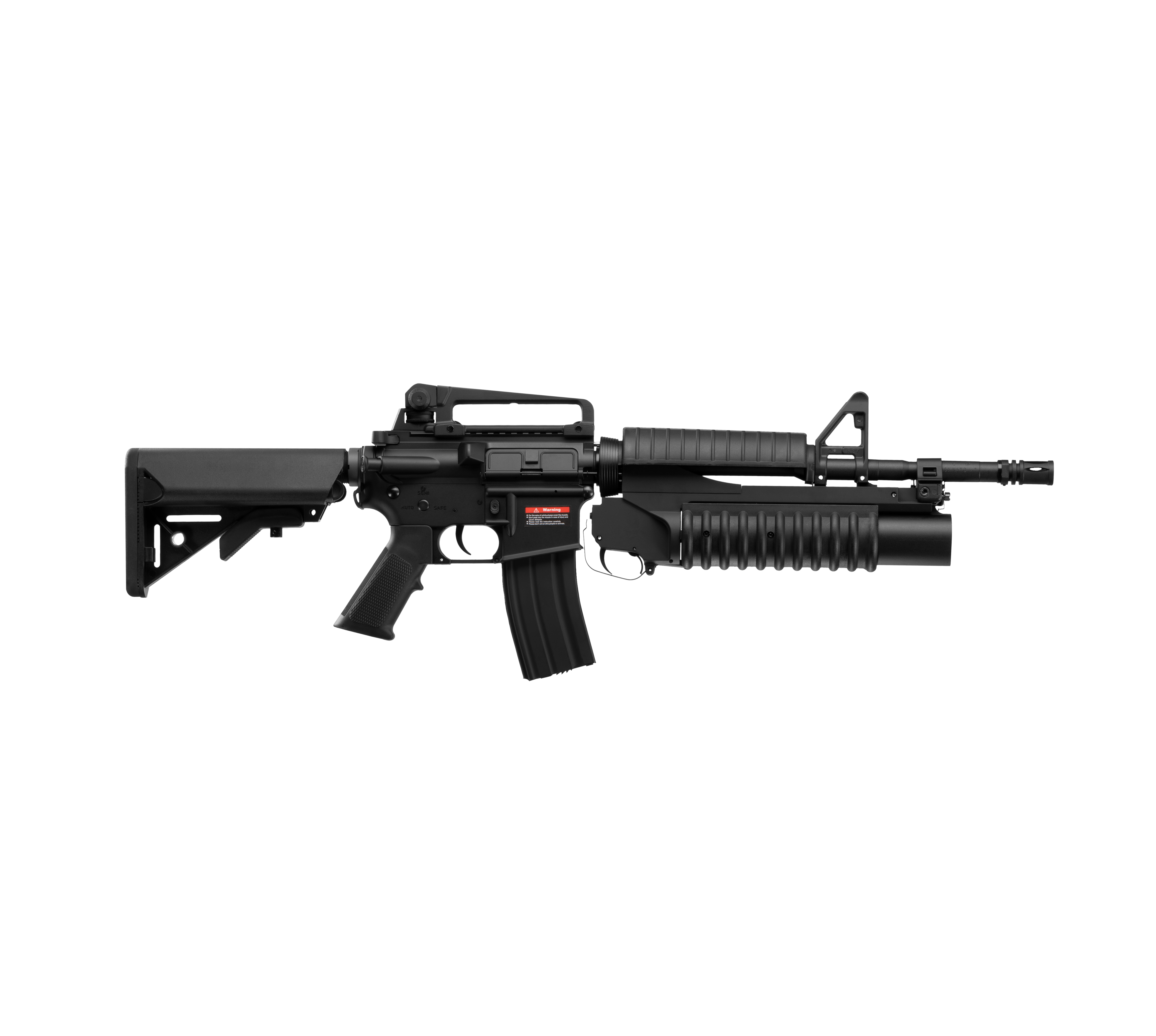 E&C M4A1 14.5 Inch AEG Airsoft Rifle W/M203 EC-701 — right side