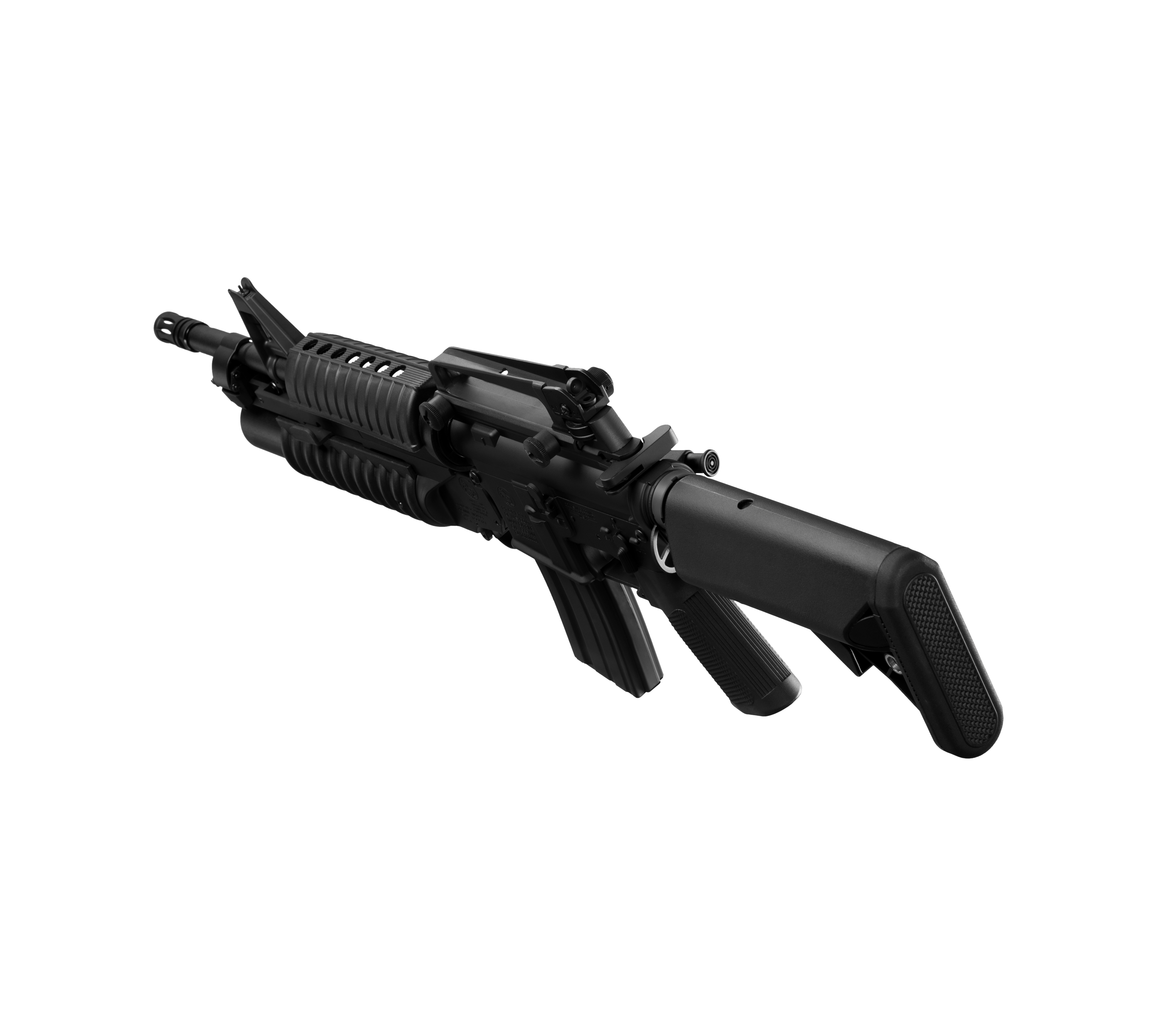 E&C M4A1 14.5 Inch AEG Airsoft Rifle W/M203 EC-701 — left side