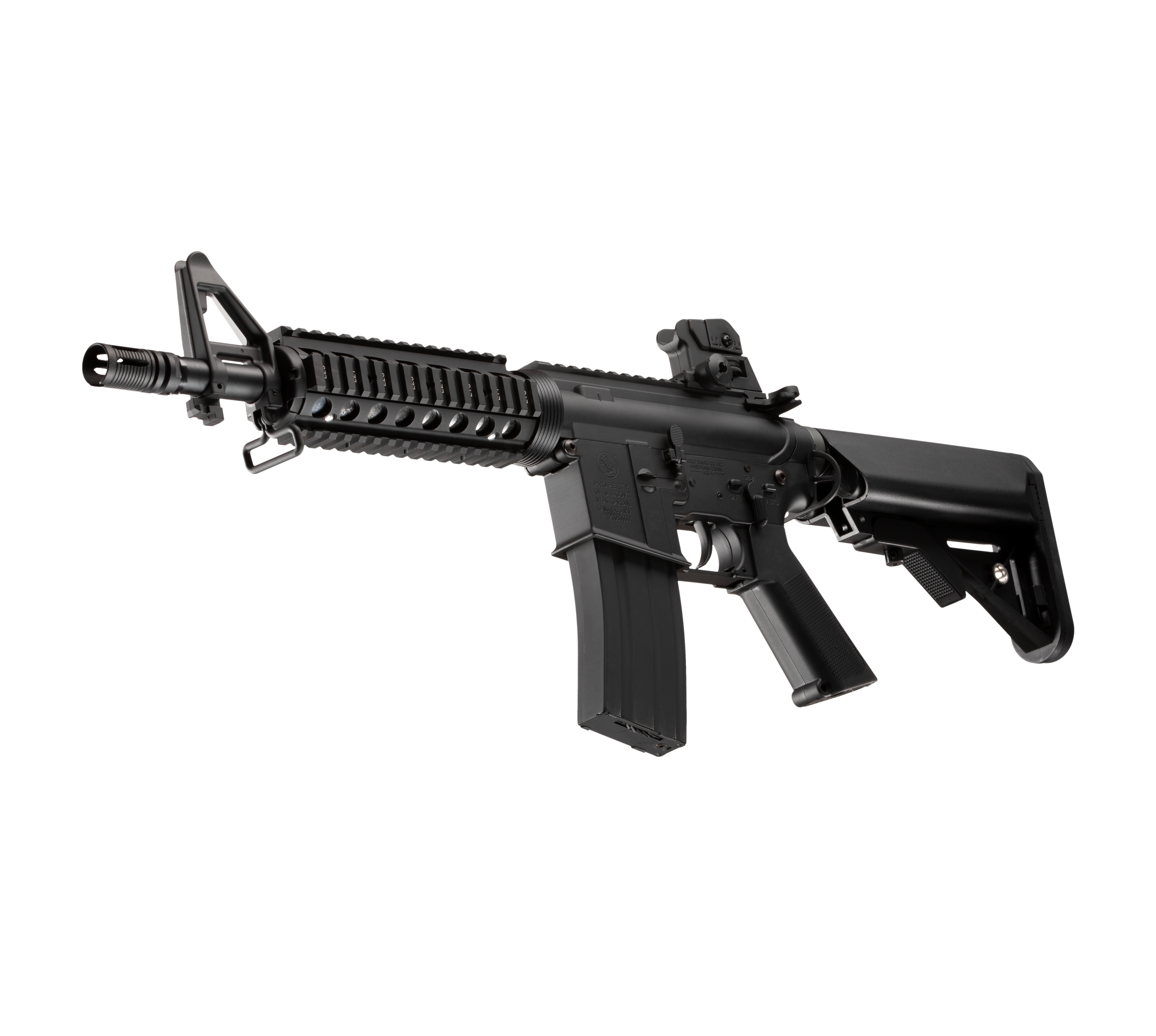 E&C M4CQB 11 Inch AEG Airsoft Rifle EC-302 — left side