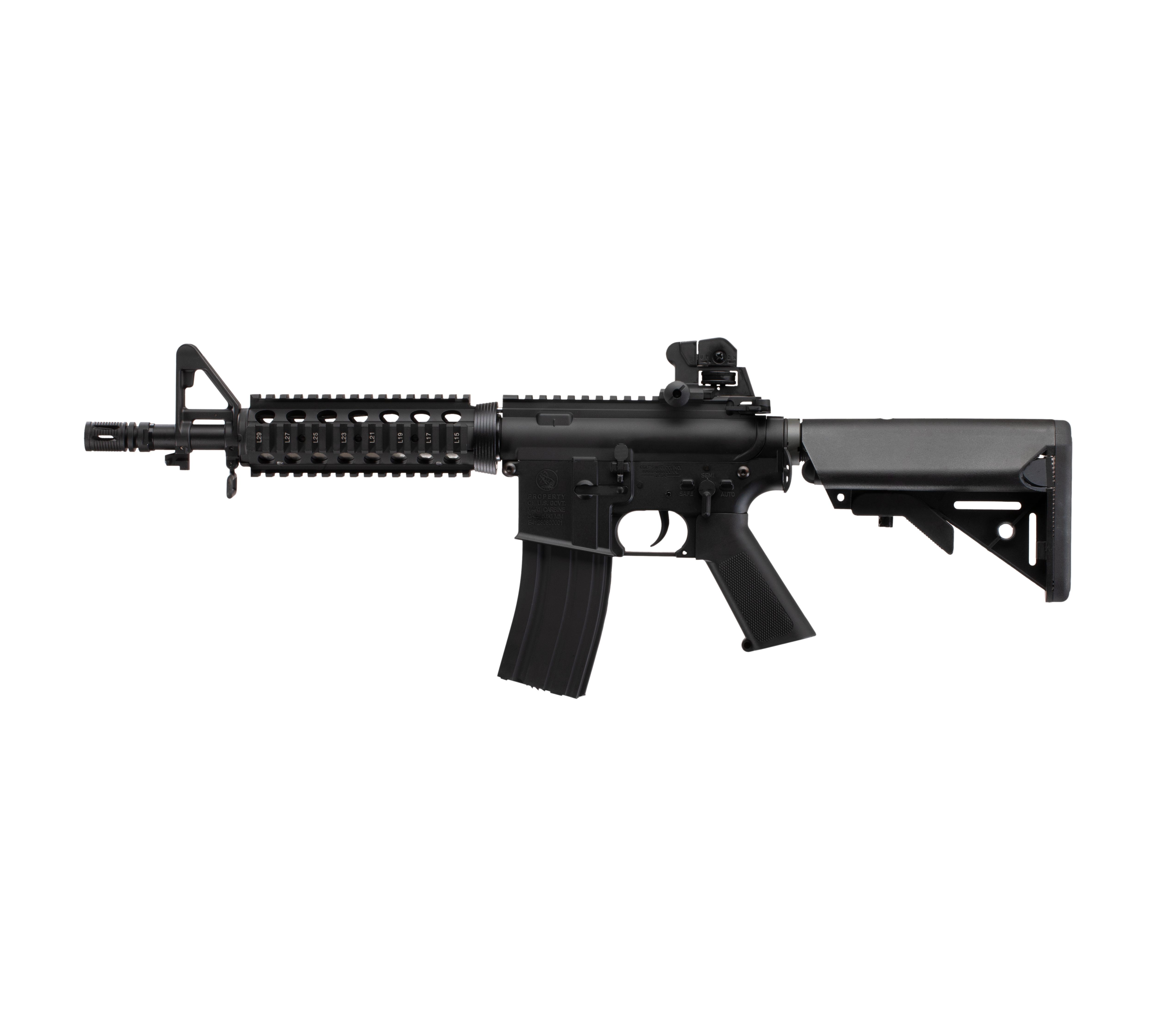 E&C M4CQB 11 Inch AEG Airsoft Rifle EC-302 — left side