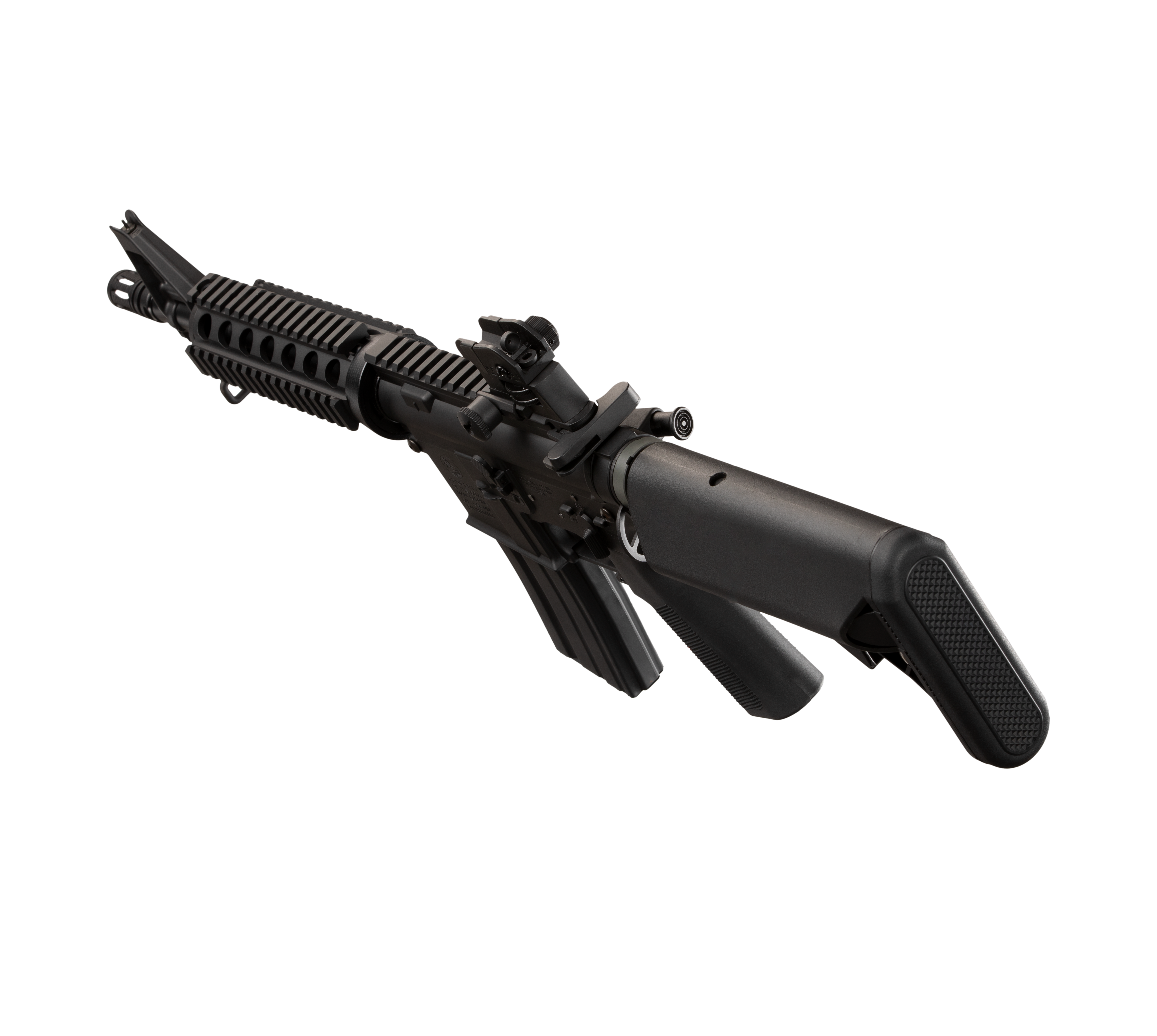 E&C M4CQB 11 Inch AEG Airsoft Rifle EC-302 — left side