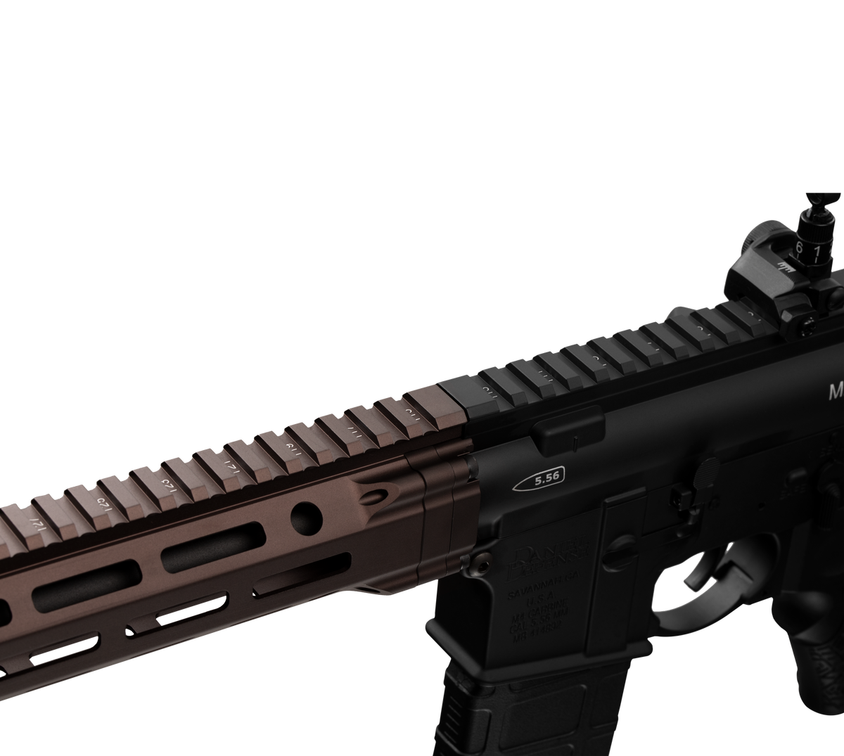 E&C MK14 9.5INCH AEG Airsoft Rifle EC-645 — receiver detail