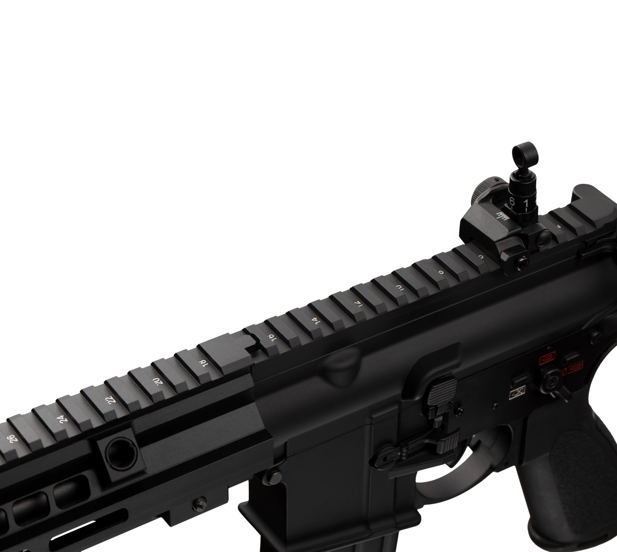E&C MK15 HK416A5 11.5 Inch AEG Airsoft Rifle EC-116 — receiver detail