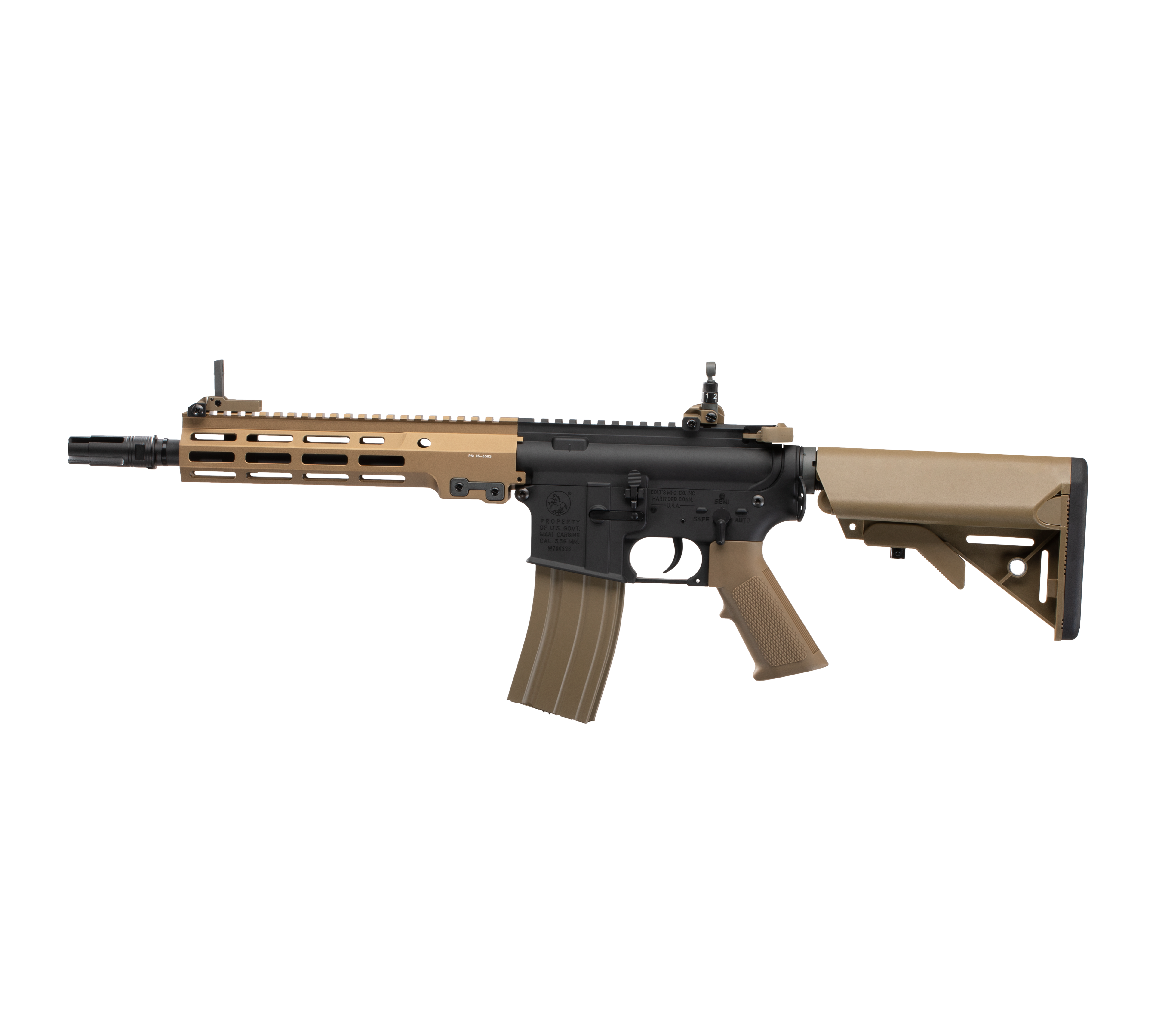 E&C MK16 9.5 Inch AEG Airsoft Rifle EC-633 — left side