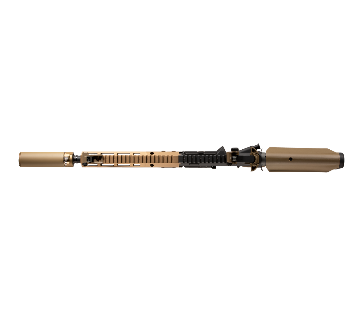 E&C MK16 9.5 Inch AEG Airsoft Rifle EC-633 — top-down view