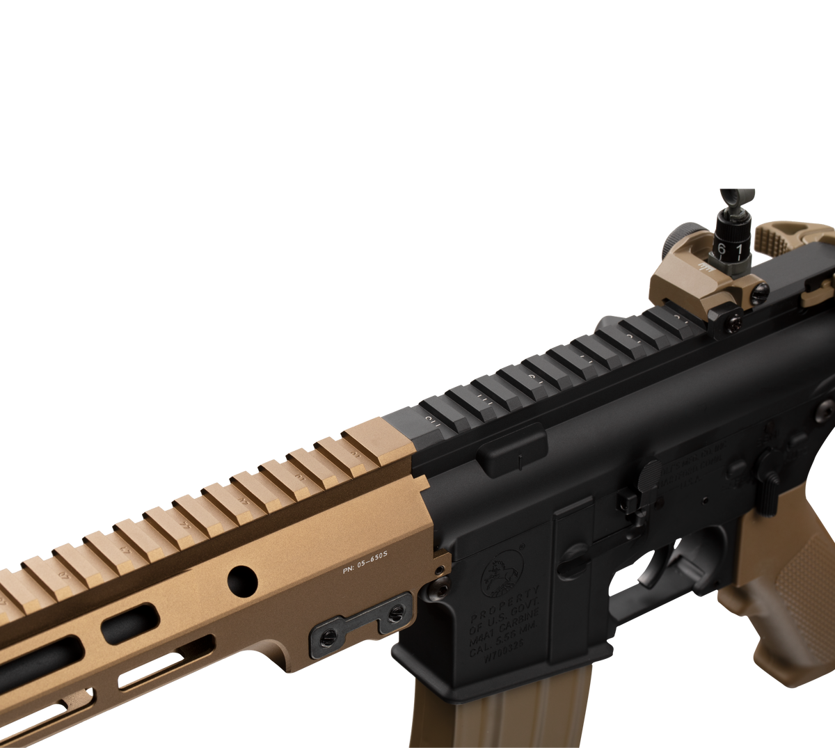 E&C MK16 9.5 Inch AEG Airsoft Rifle EC-633 — receiver detail
