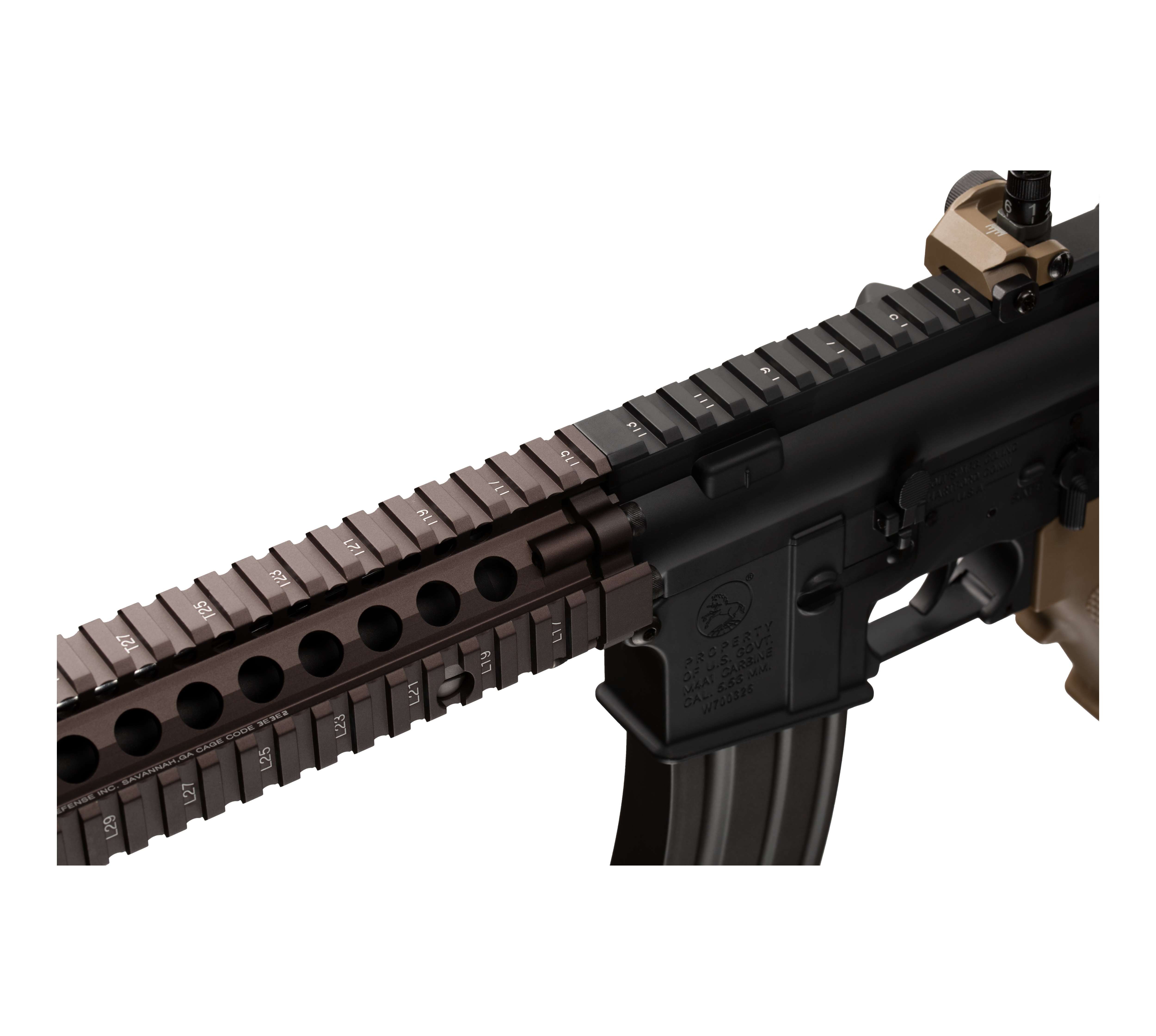 E&C MK18 MOD1 9 Inch AEG Airsoft Rifle EC-603 — receiver detail