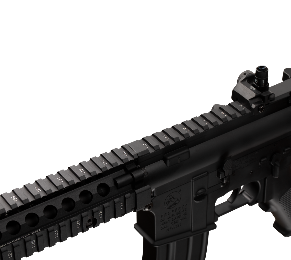 E&C MK18 MOD1 9 Inch AEG Airsoft Rifle EC-603 — receiver detail