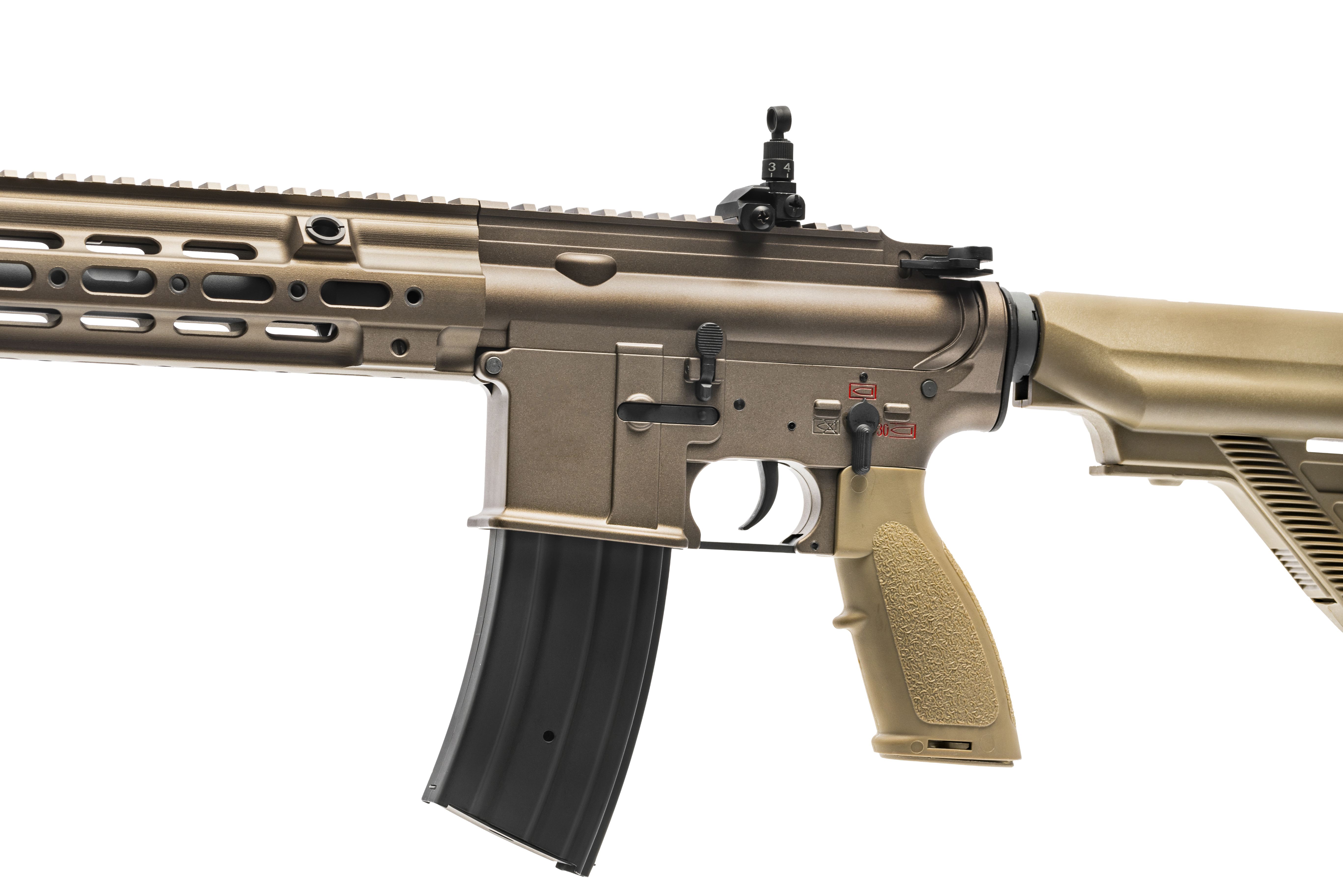 E&C HK416 14.5 Inch Geissele RIS AEG Airsoft Rifle EC-106 (8306473337133)